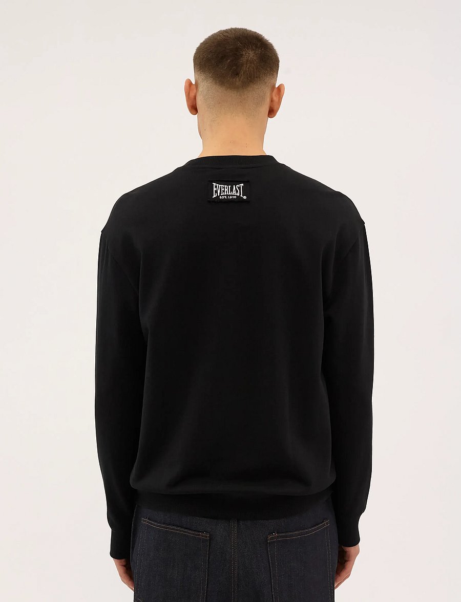 Everlast - EVERLAST LOGO CREW SWEAT - vacation essentials - black beauty - 4