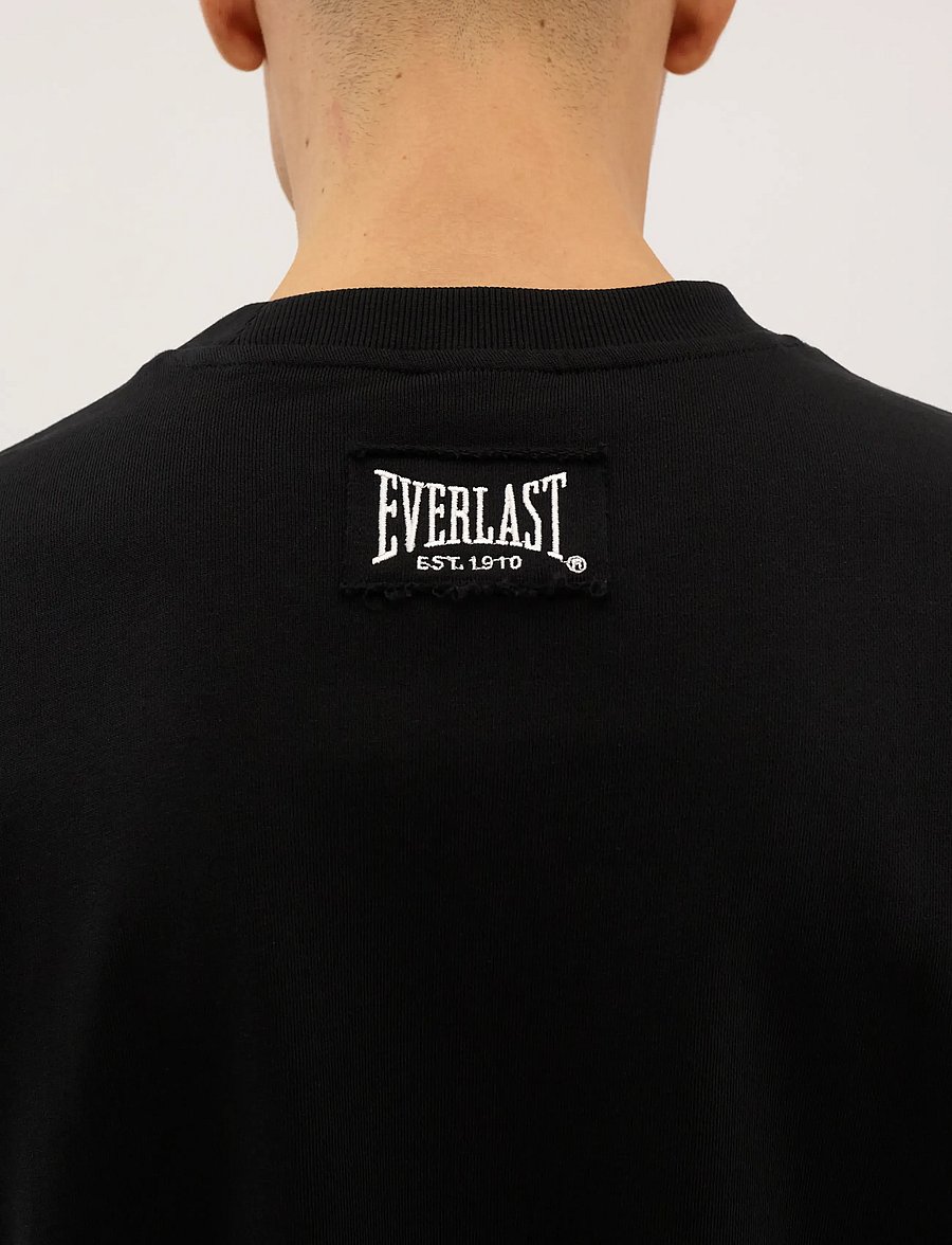 Everlast - EVERLAST LOGO CREW SWEAT - vacation essentials - black beauty - 5