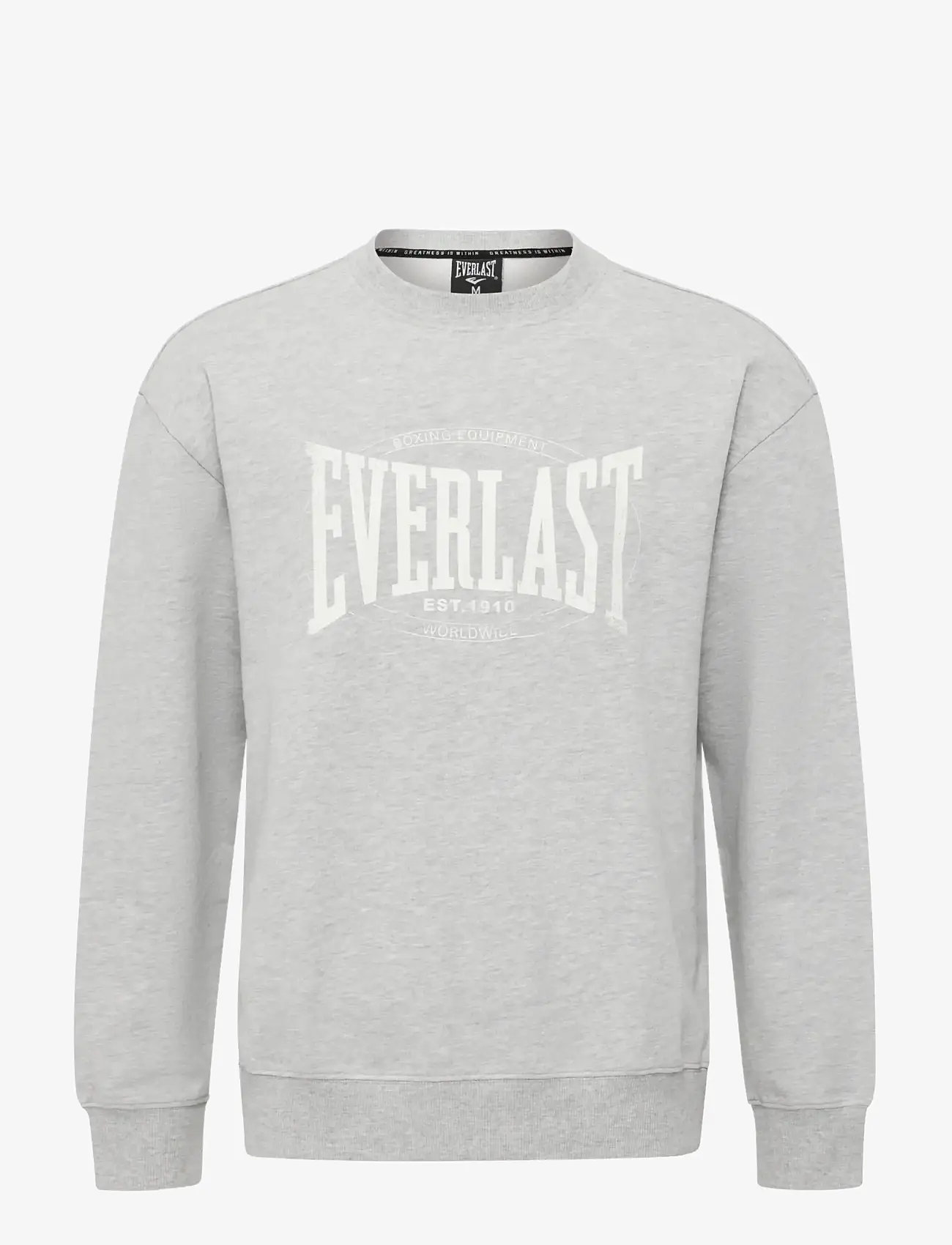 Everlast - EVERLAST LOGO CREW SWEAT - vacation essentials - light grey melange - 1