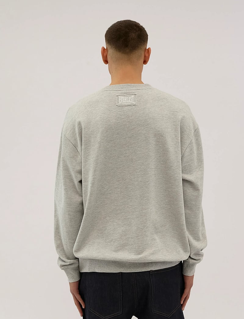 Everlast - EVERLAST LOGO CREW SWEAT - vacation essentials - light grey melange - 3