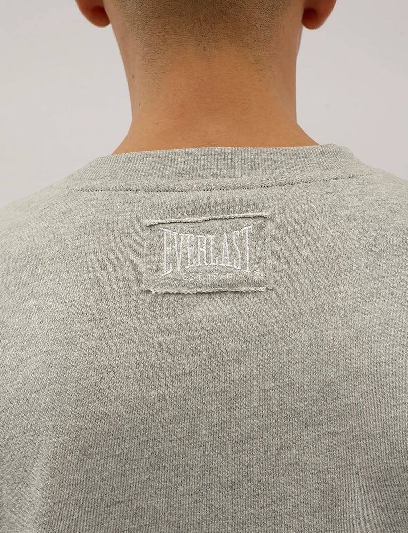 Everlast - EVERLAST LOGO CREW SWEAT - vacation essentials - light grey melange - 5