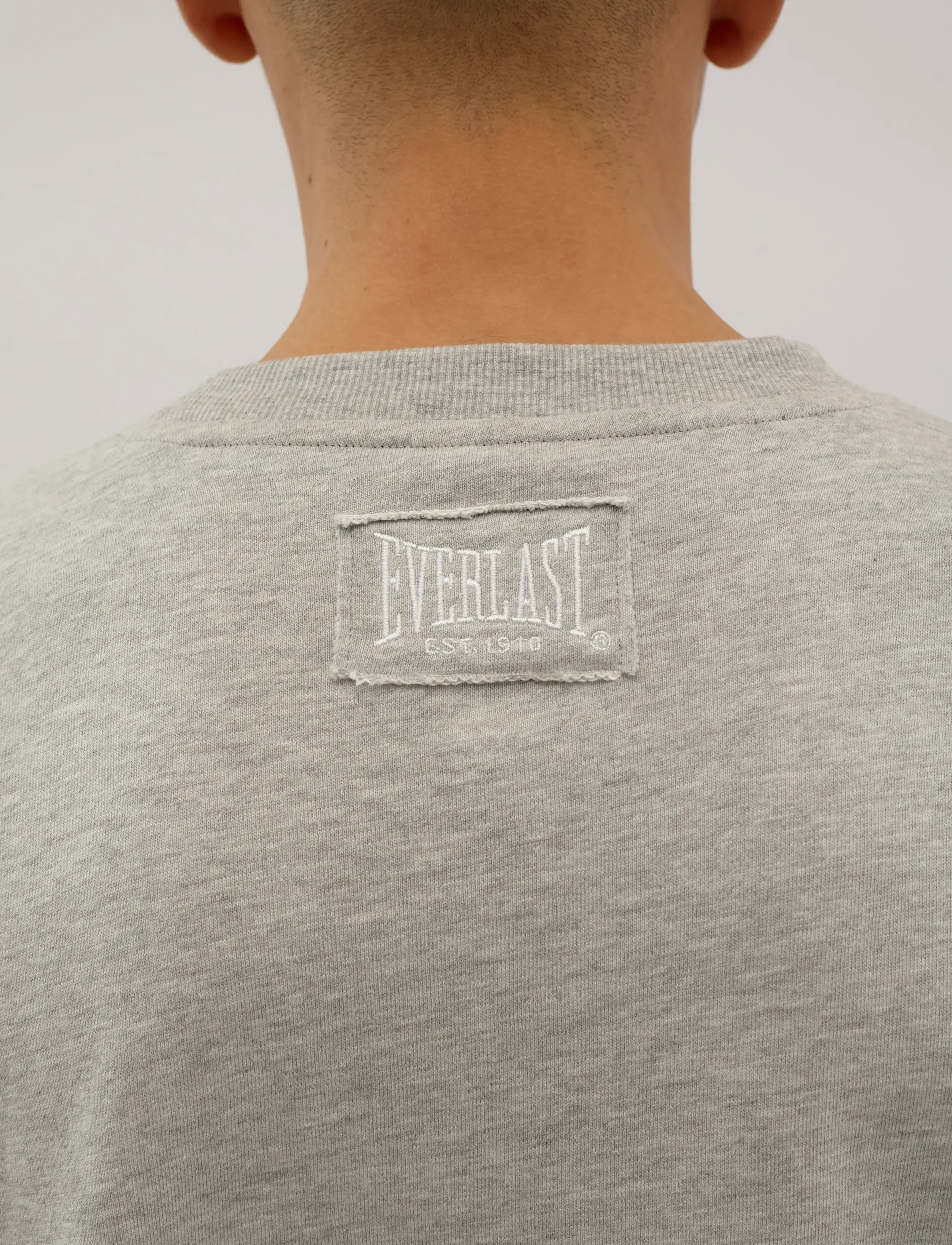 Everlast - EVERLAST LOGO CREW SWEAT - feriefavoritter - light grey melange - 5