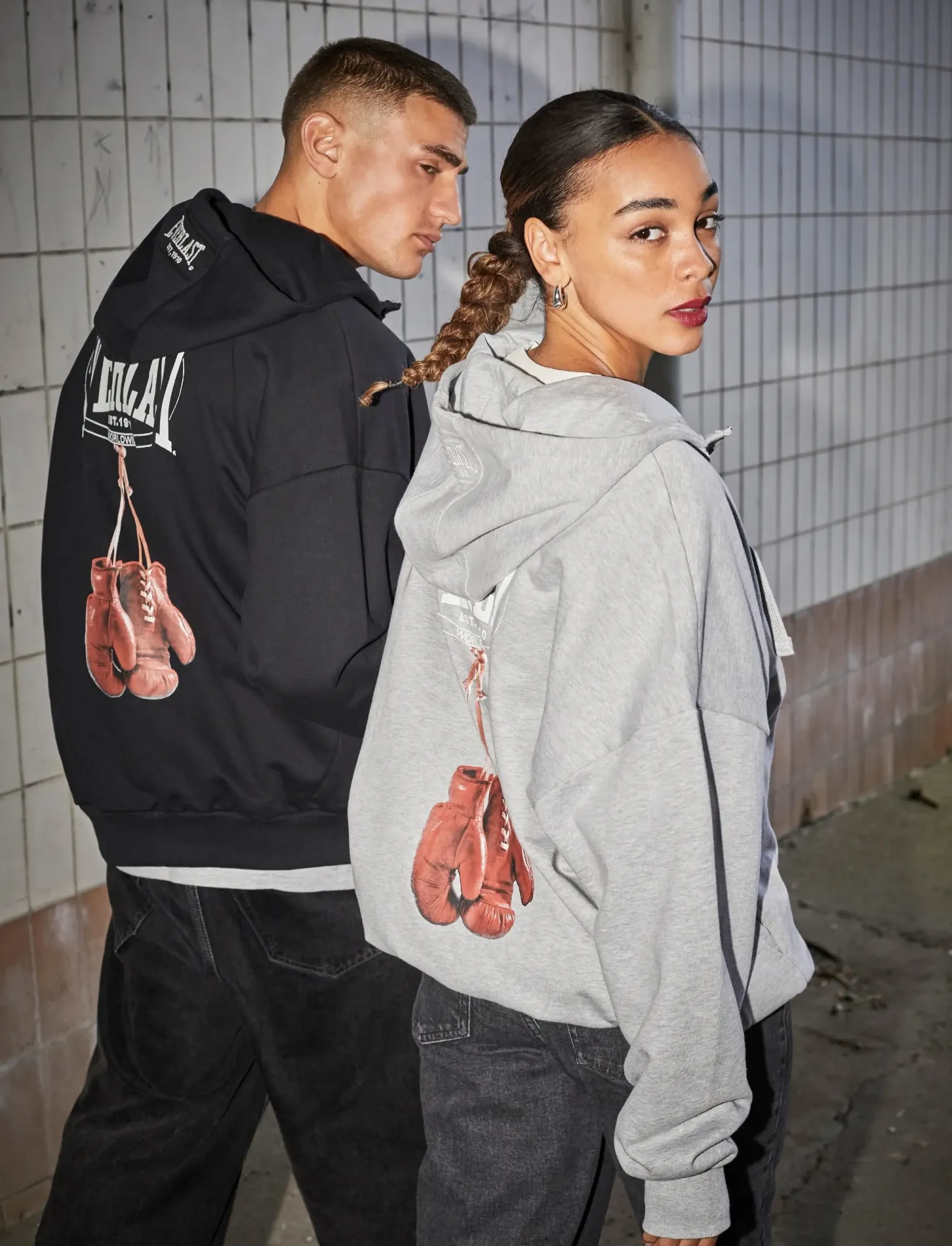 Everlast - Fight Night Zip Hoodie - light grey melange - 0