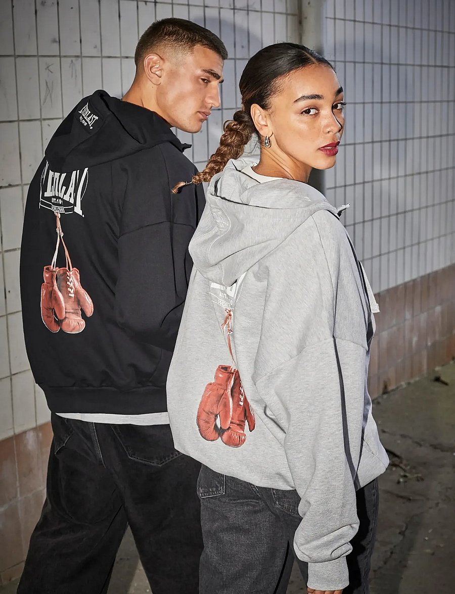 Everlast - Fight Night Zip Hoodie - light grey melange - 0
