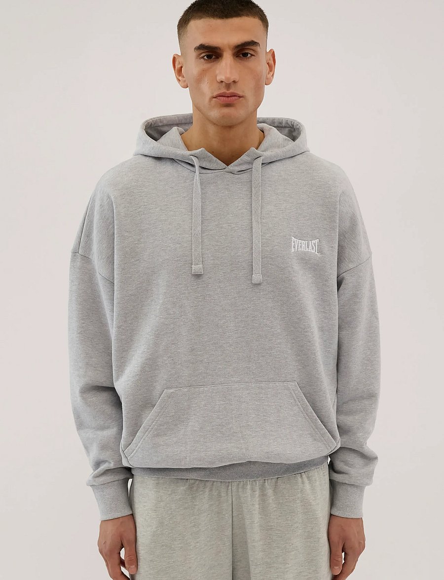 Everlast - EVERLAST SWEAT HOODIE - kapuzenpullover - light grey melange - 0