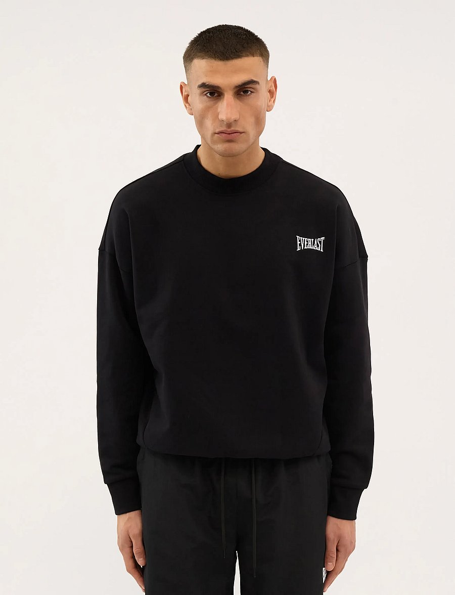 Everlast - EVERLAST CREW SWEAT - vacation essentials - black - 0