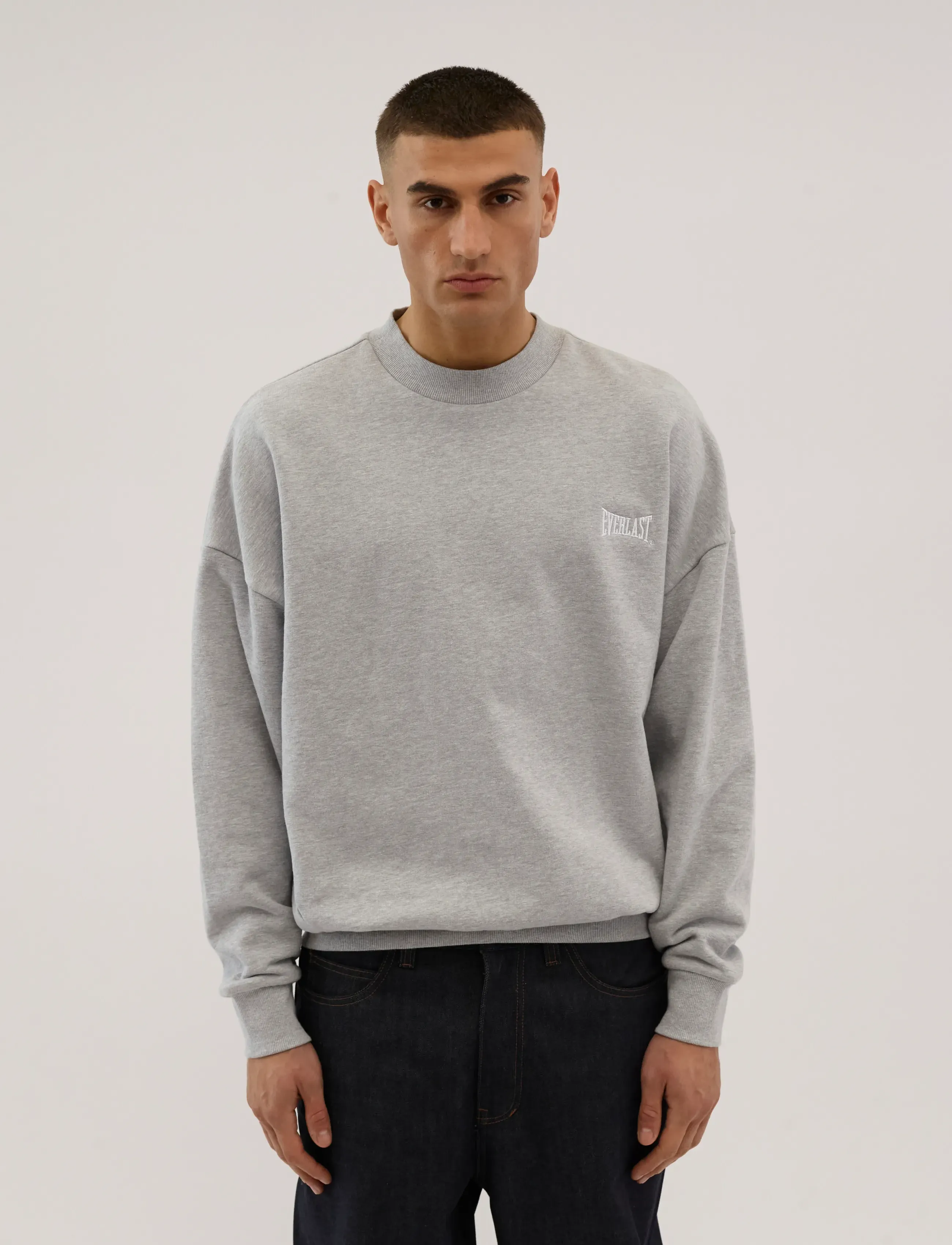 Everlast EVERLAST CREW SWEAT - Sweatshirts - LIGHT GREY MELANGE / grey