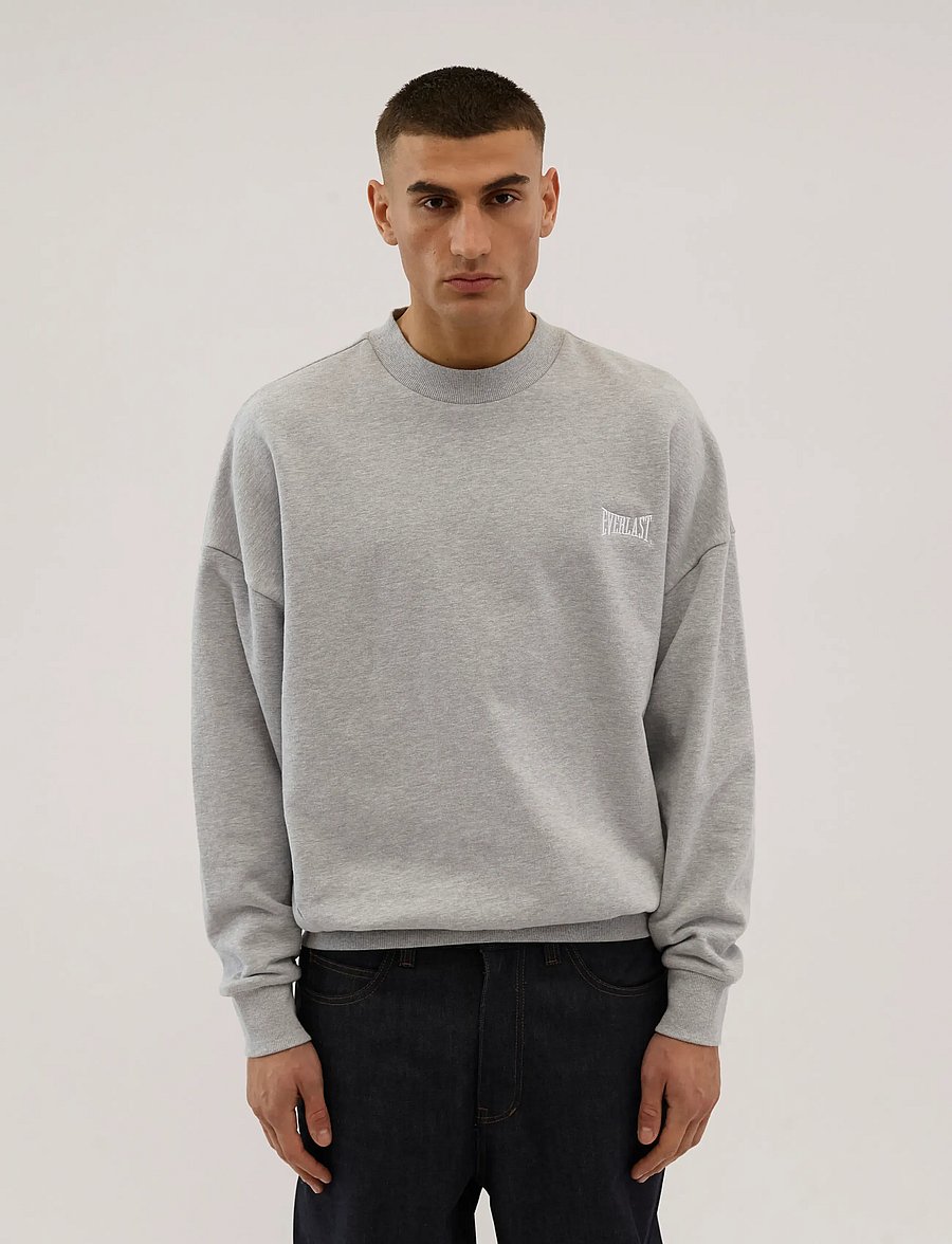 Everlast - EVERLAST CREW SWEAT - feriefavoritter - light grey melange - 0