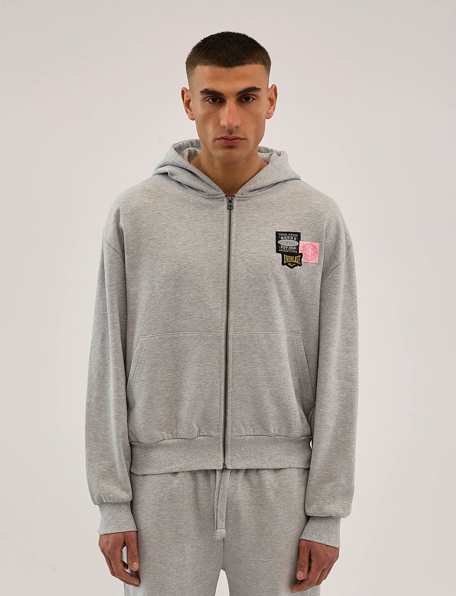 Everlast - Bronx Original Hoodie - kapuutsiga pusad - light grey melange - 0