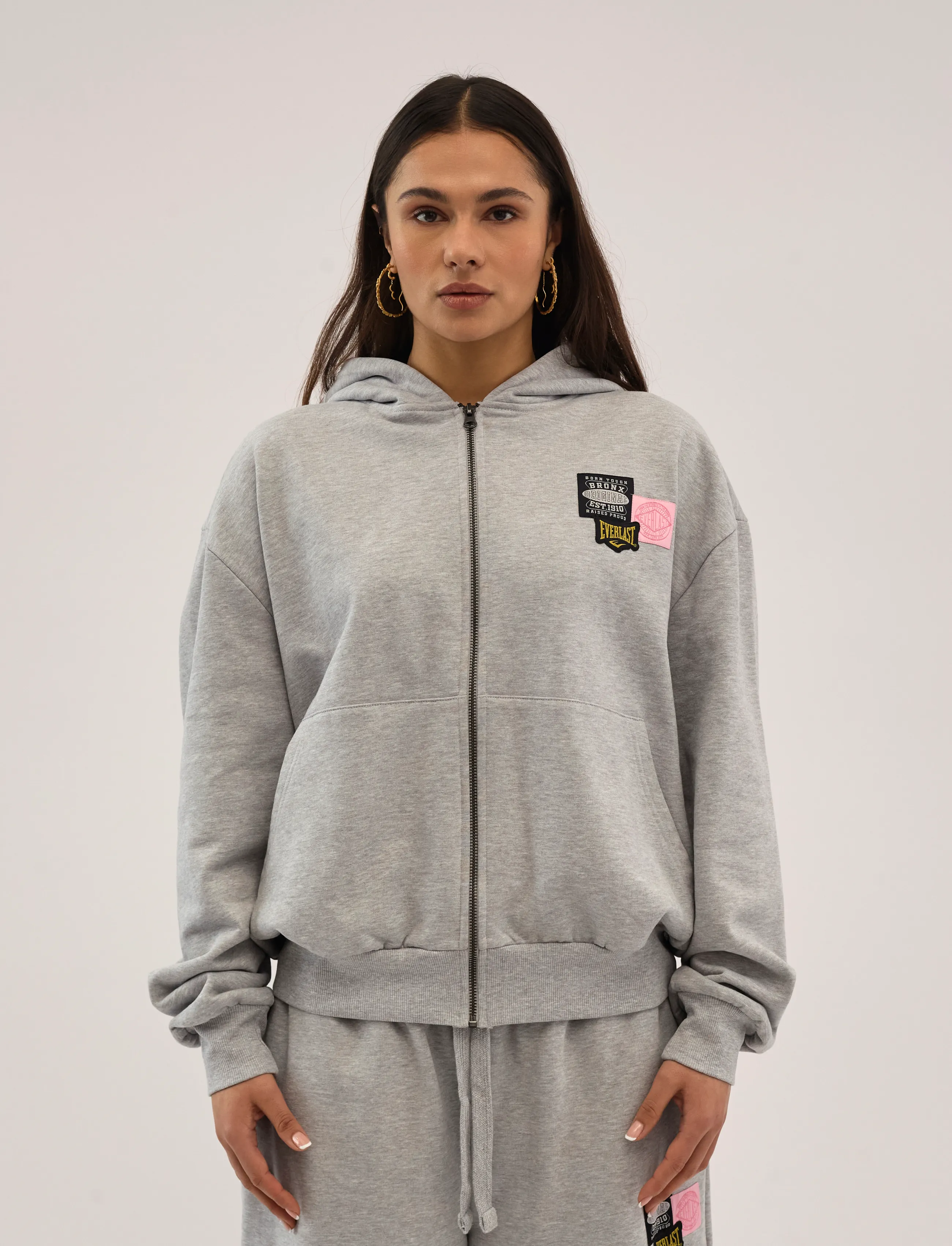 Everlast - Bronx Original Hoodie - kapuutsiga pusad - light grey melange - 3