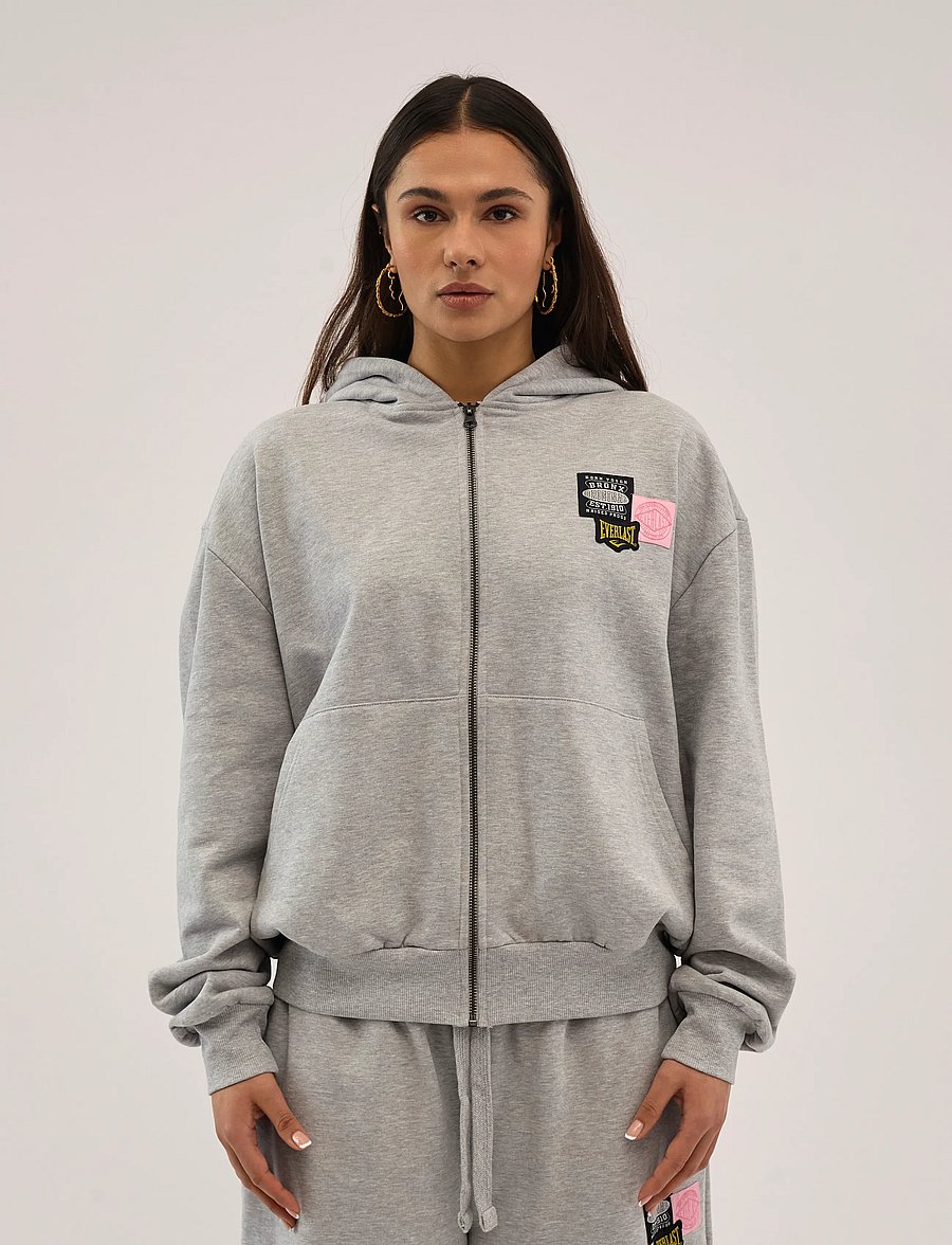 Everlast - Bronx Original Hoodie - kapuutsiga pusad - light grey melange - 3