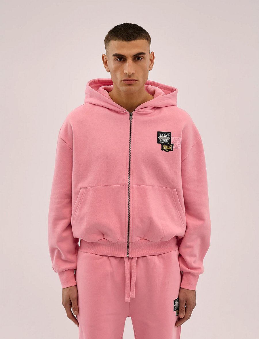 Everlast - Bronx Original Hoodie - höstjackor - pink - 0