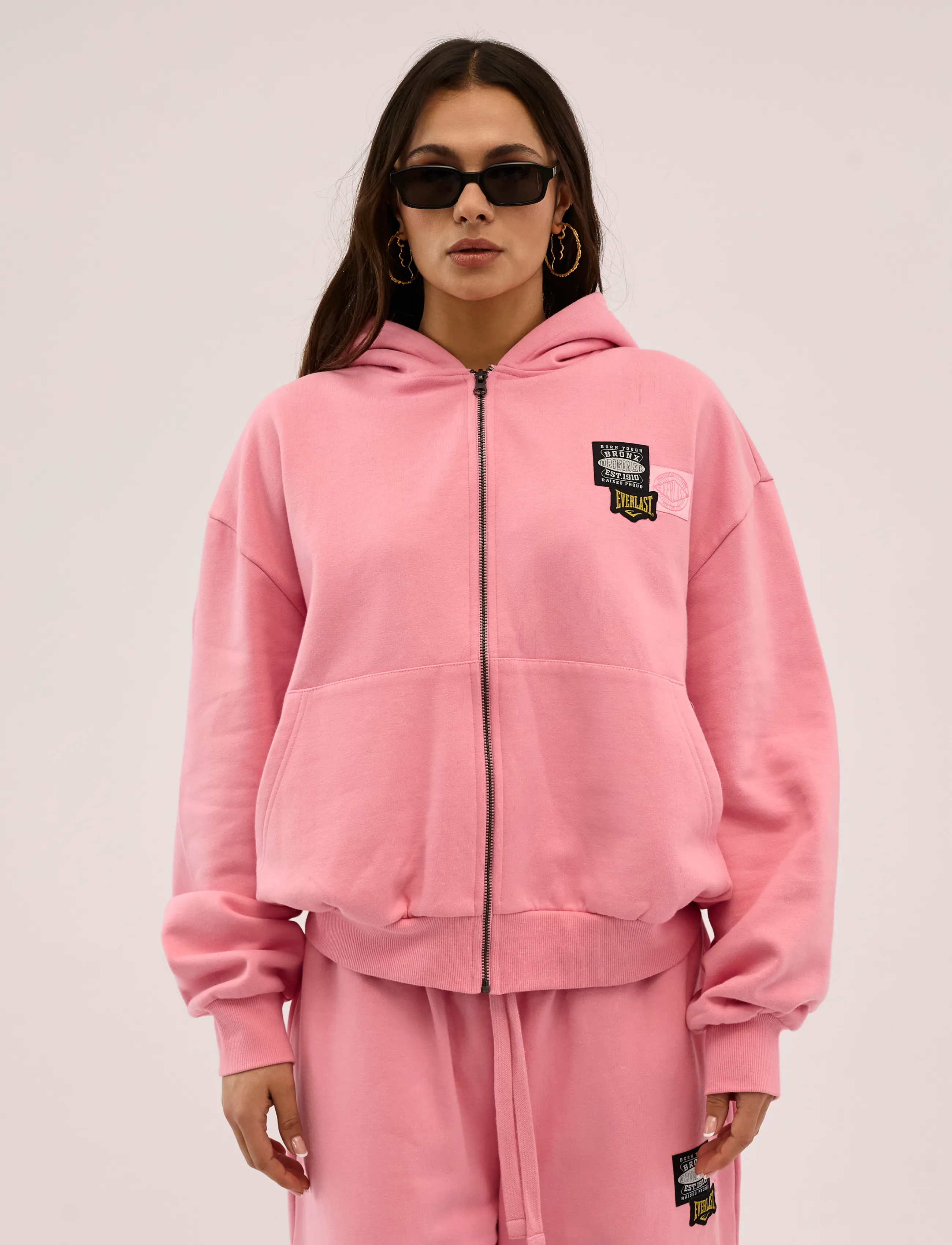 Everlast - Bronx Original Hoodie - efterårsjakker - pink - 3