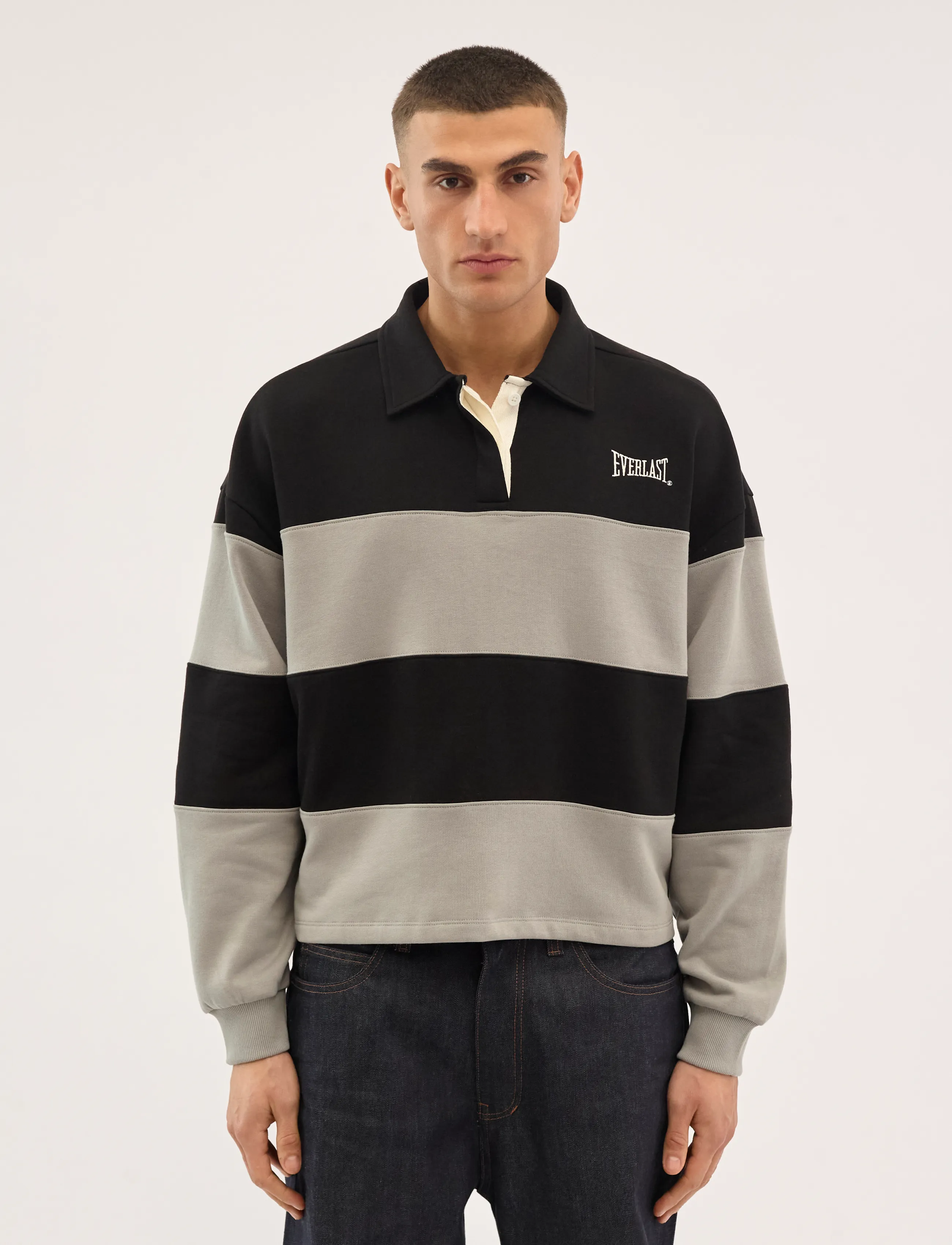Everlast - Uptown Rugby Polo - poloer i strik med lange ærmer - black beauty - 2