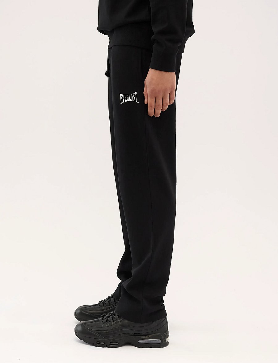 Everlast - EVERLAST STRAIGHT BAGGY FIT SWEAT PANTS - bukser - black beauty - 3