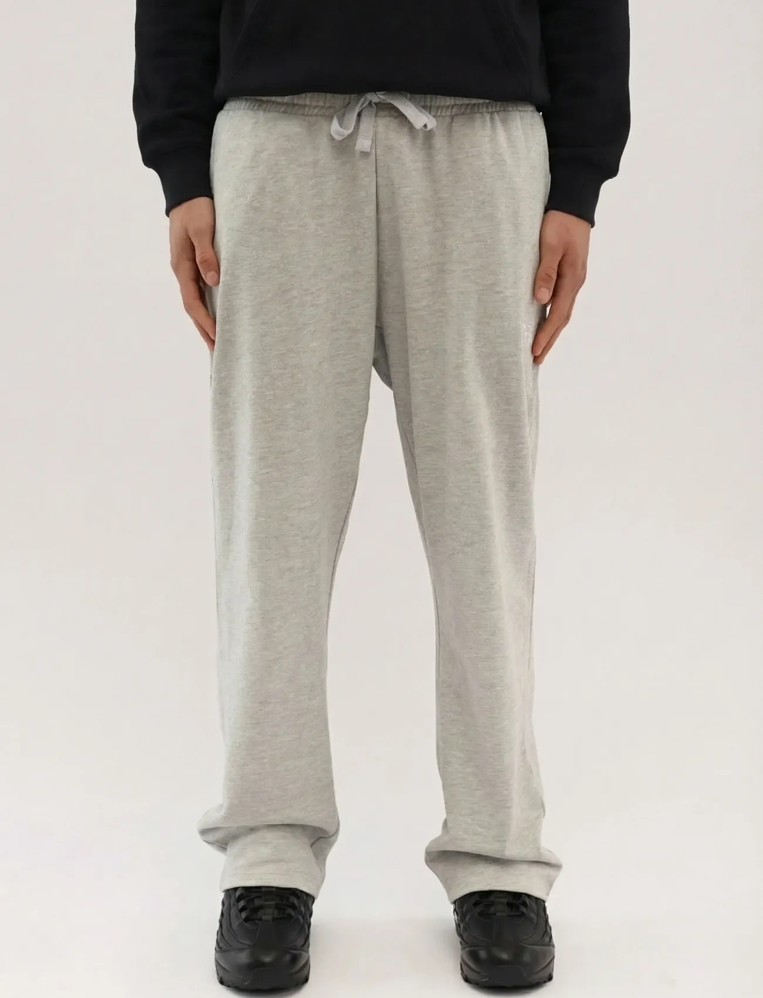 Everlast EVERLAST STRAIGHT BAGGY FIT SWEAT PANTS - Must-haves - LIGHT GREY MELANGE / grey