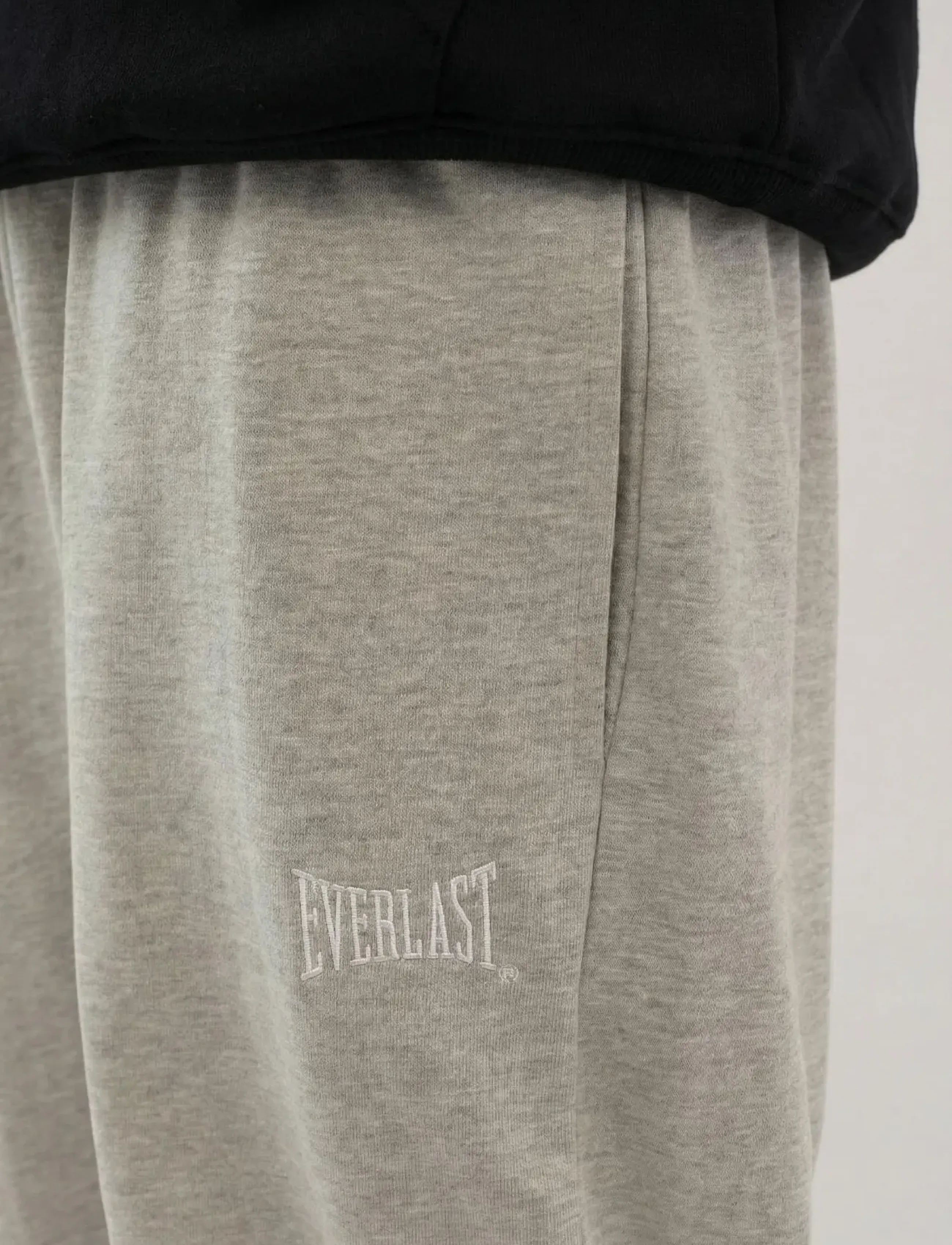 Everlast - EVERLAST STRAIGHT BAGGY FIT SWEAT PANTS - bukser - light grey melange - 5