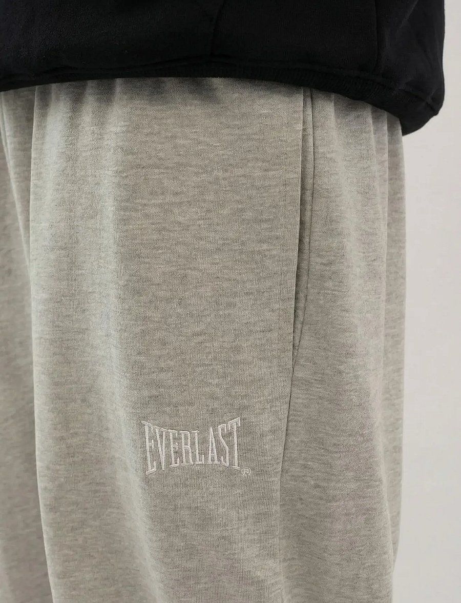 Everlast - EVERLAST STRAIGHT BAGGY FIT SWEAT PANTS - bukser - light grey melange - 5