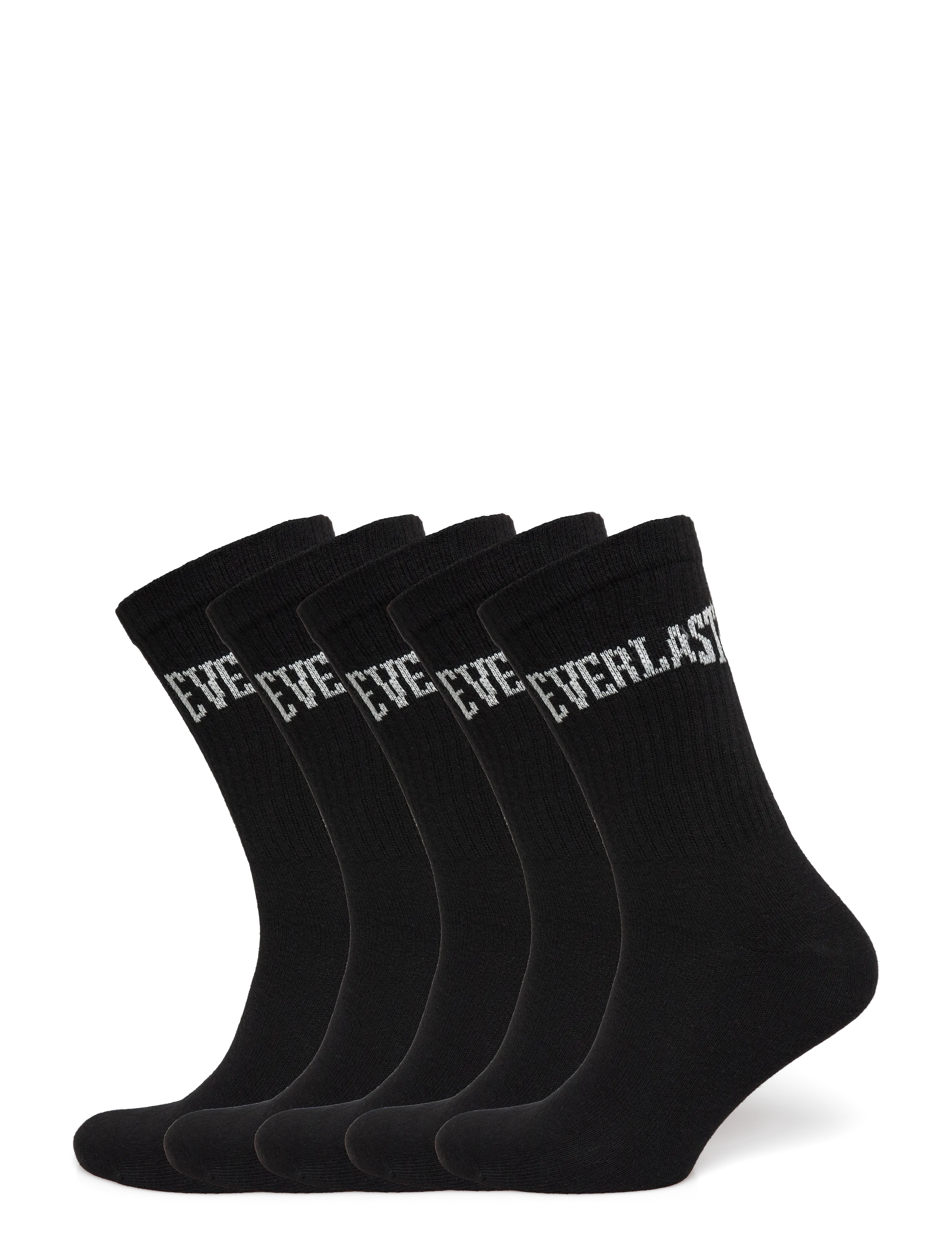 Everlast EVERLAST 5-pack Everyday Crew Socks - Andre Accessories - BLACK BEAUTY / black