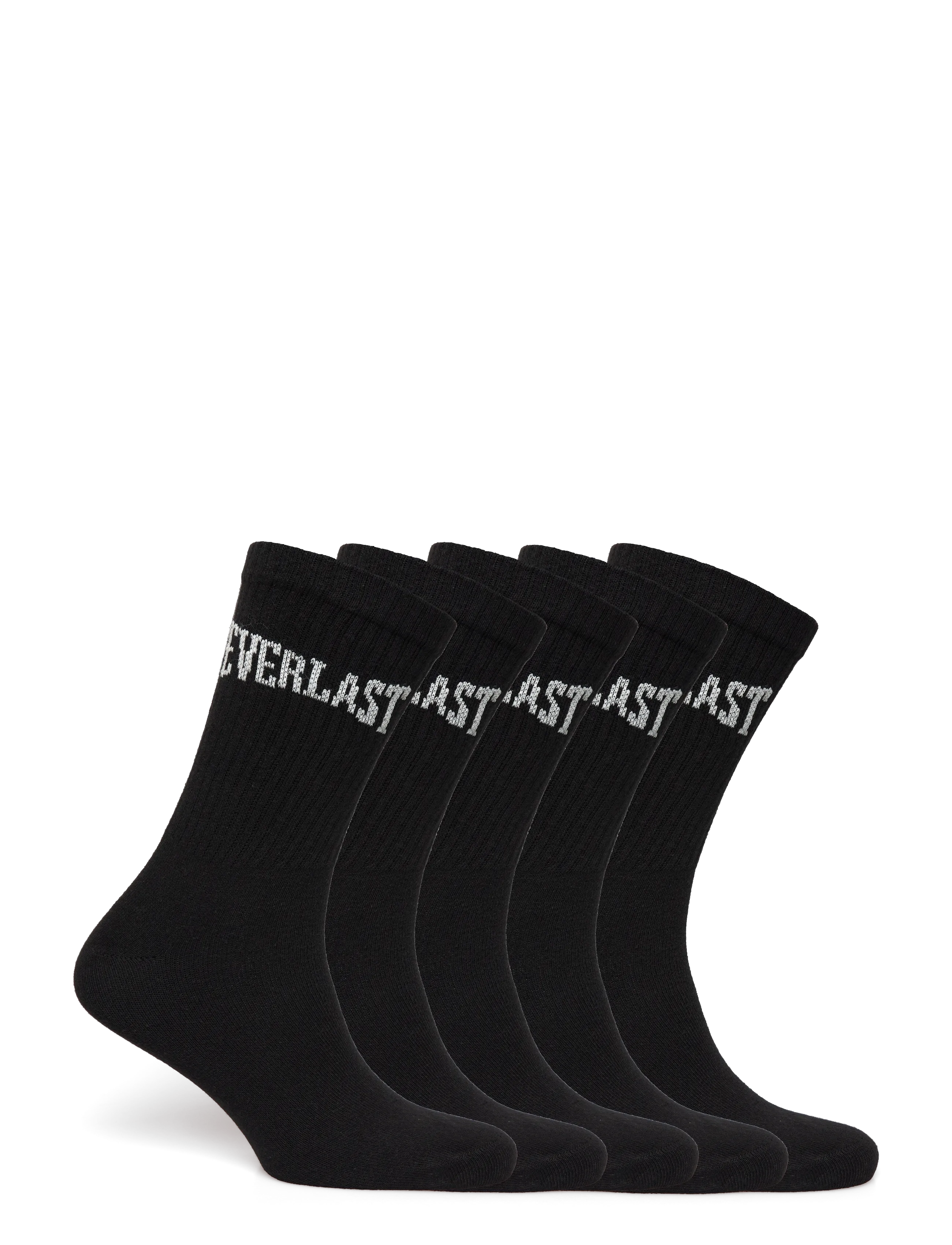 Everlast - EVERLAST 5-pack Everyday Crew Socks - laveste priser - black beauty - 1