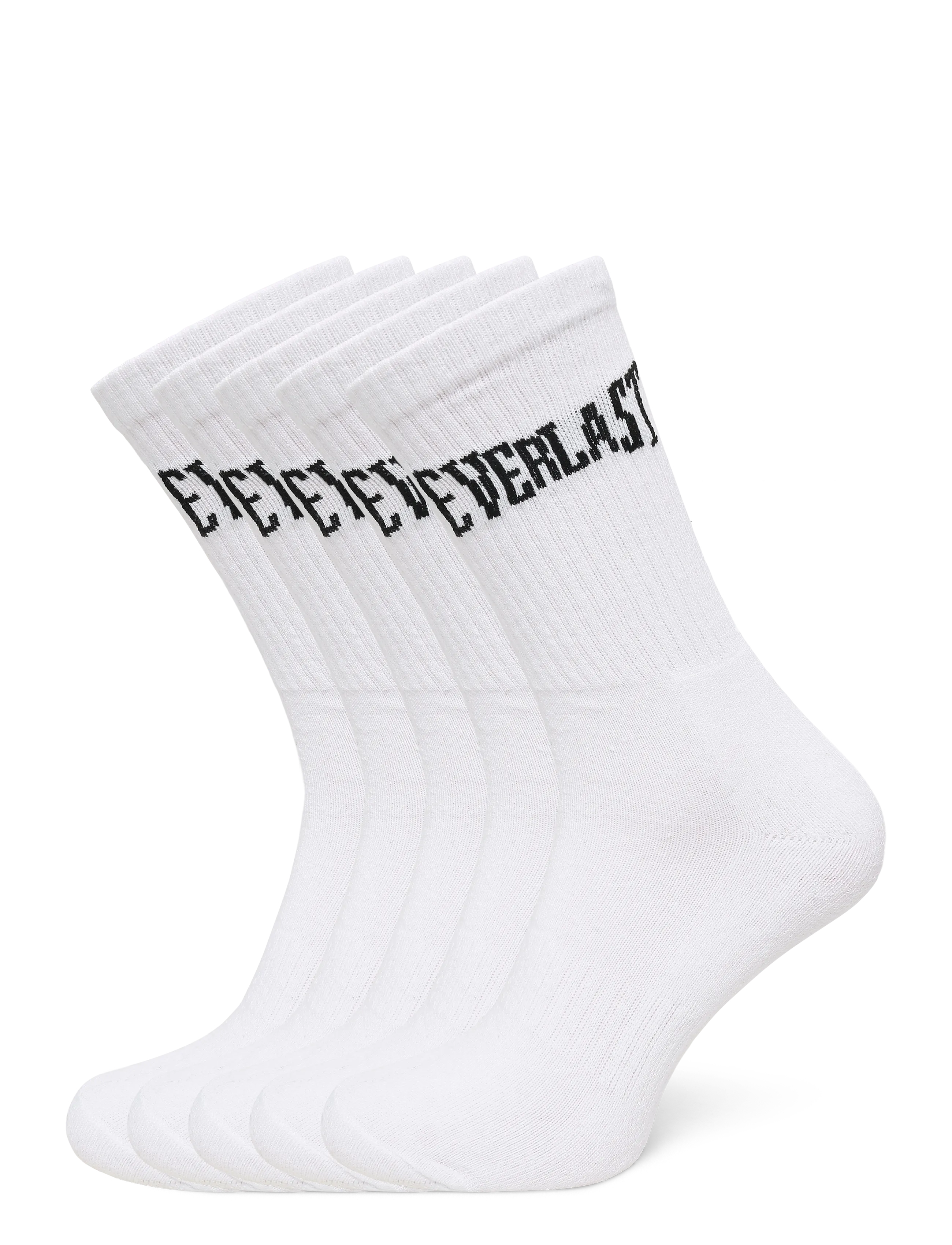 Everlast EVERLAST 5-pack Everyday Crew Socks - Socks - BRILLIANT WHITE / white