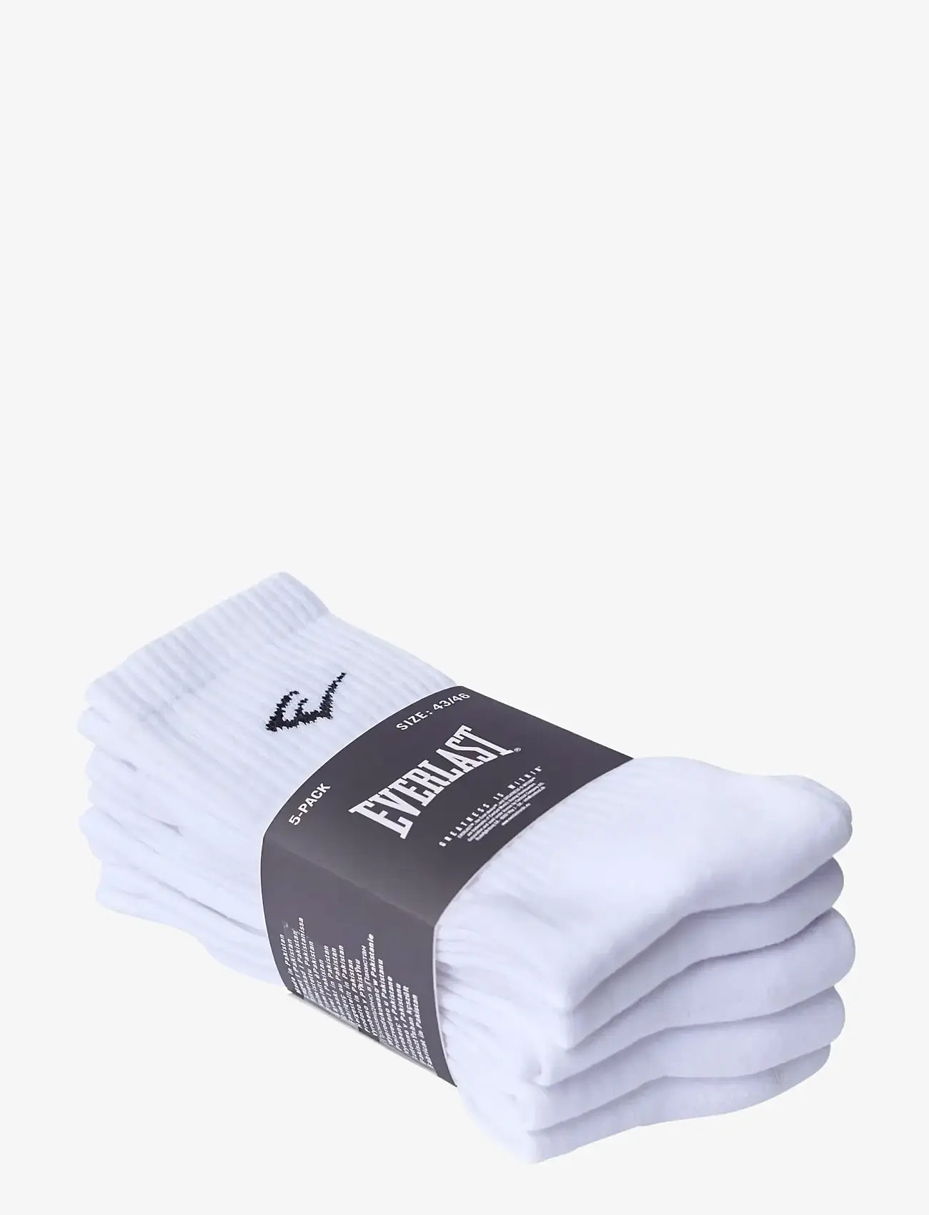 Everlast - EVERLAST 5-pack Everyday Crew Socks - sportstrømper - brilliant white - 1