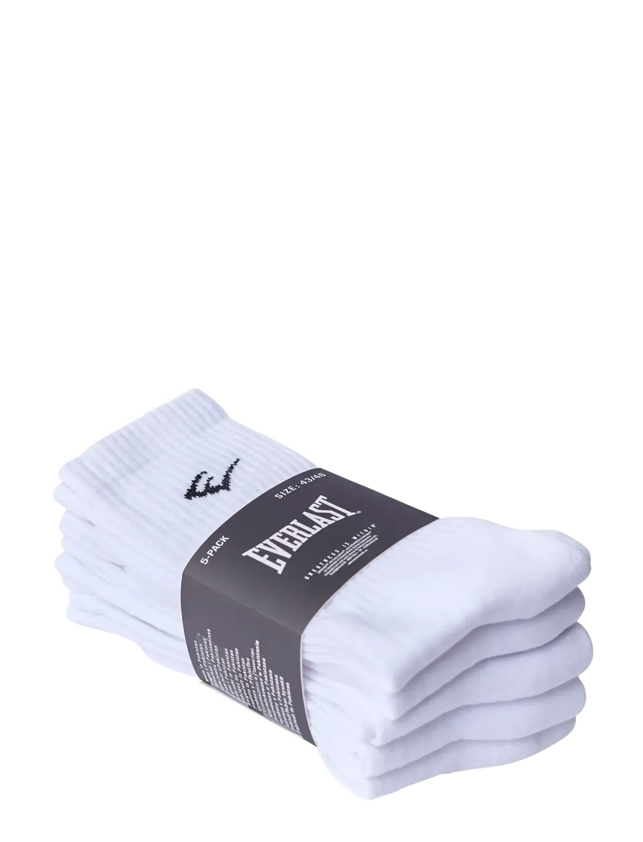 Everlast - EVERLAST 5-pack Everyday Crew Socks - träningsstrumpor - brilliant white - 1