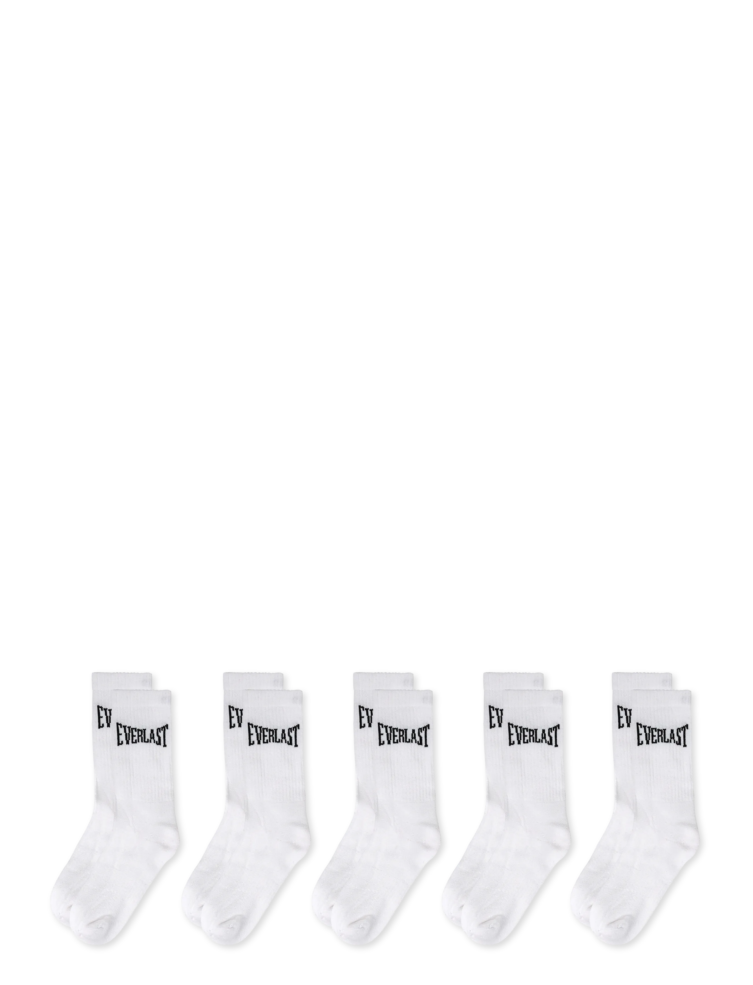 Everlast - EVERLAST 5-pack Everyday Crew Socks - tennissocken - brilliant white - 1
