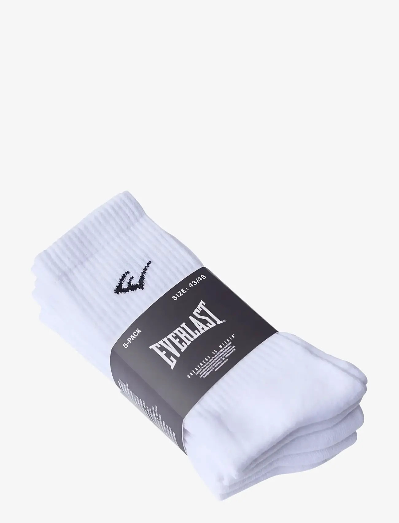 Everlast - EVERLAST 5-pack Everyday Crew Socks - sportstrømper - brilliant white - 2