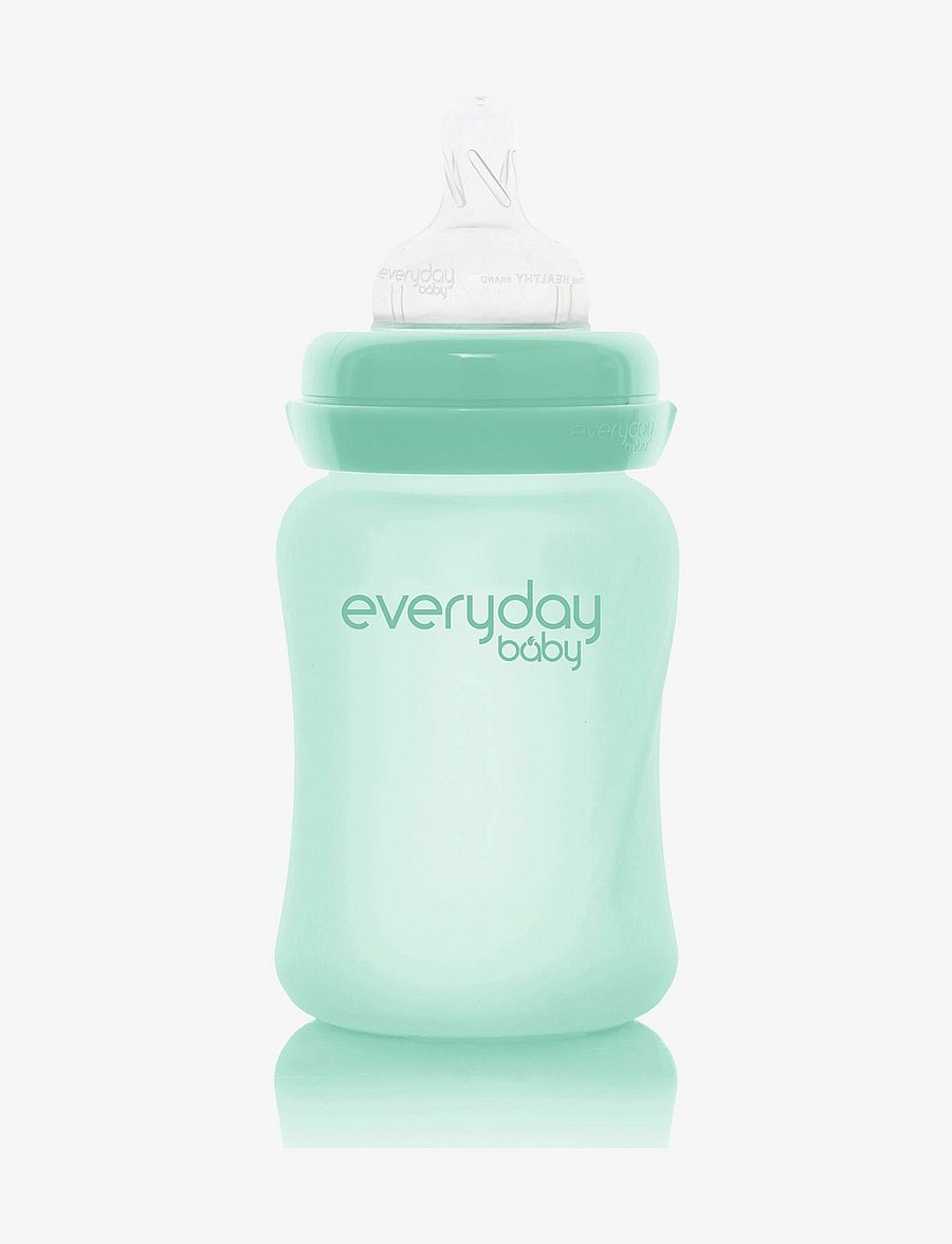 Everyday Baby - Glass Baby Bottle Healthy + Mint Green 150ml - beebipudelid - mint green - 1