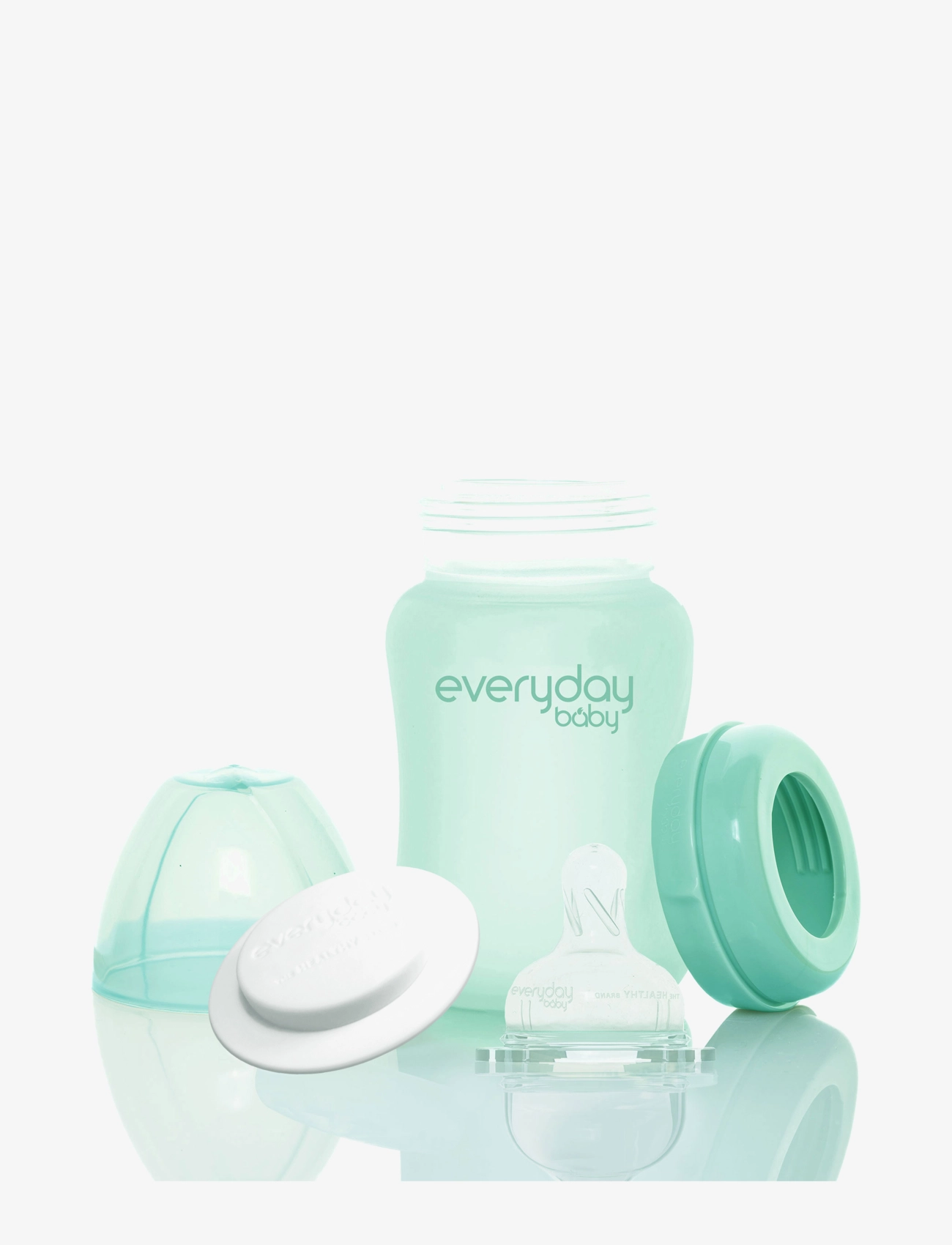 Everyday Baby - Glass Baby Bottle Healthy + Mint Green 150ml - biberons - mint green - 2