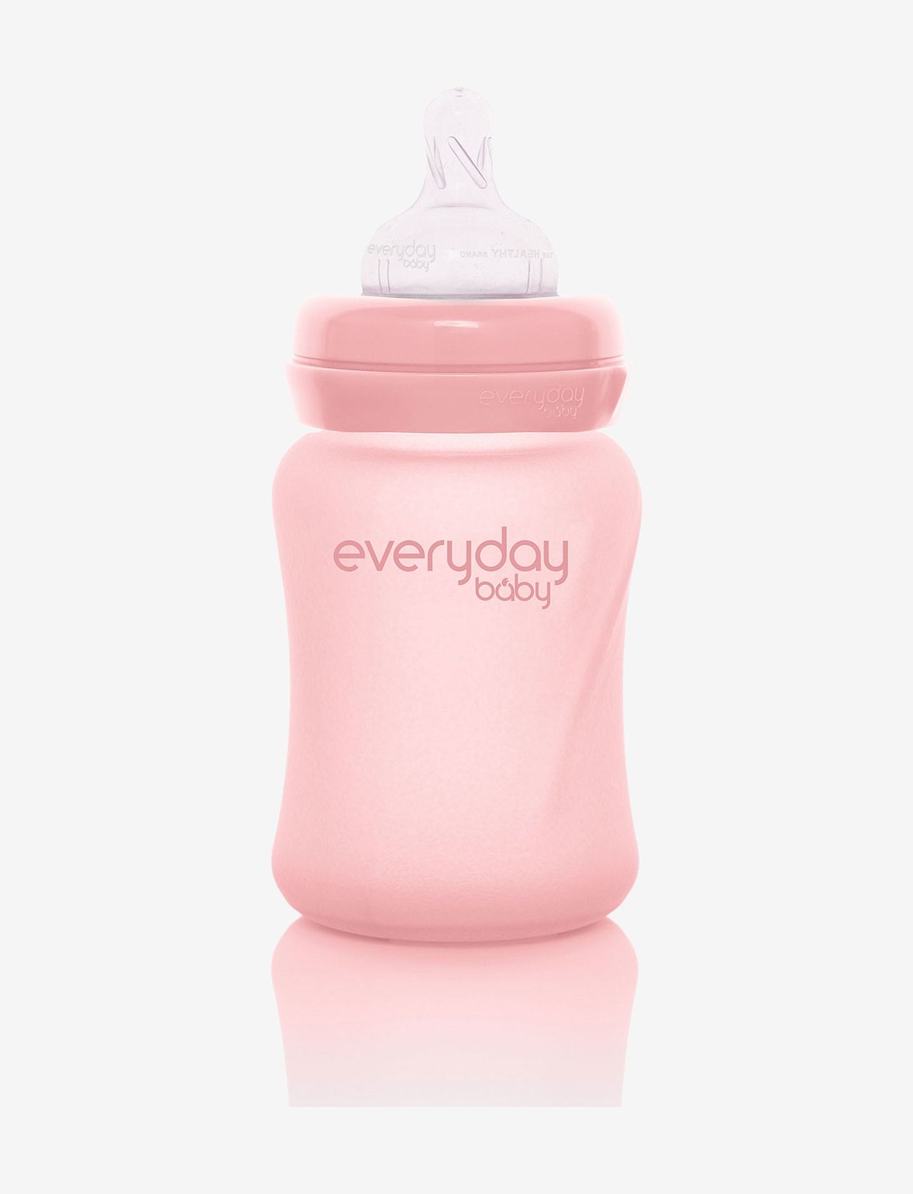 Everyday Baby - Glass Baby Bottle Healthy + Rose Pink 150ml - babyflaschen - rose pink - 1