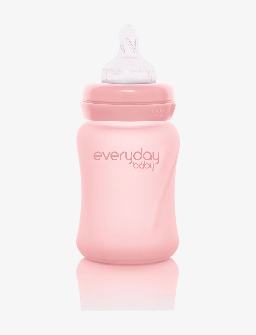 Everyday Baby - Glass Baby Bottle Healthy + Rose Pink 150ml - babyflaschen - rose pink - 1