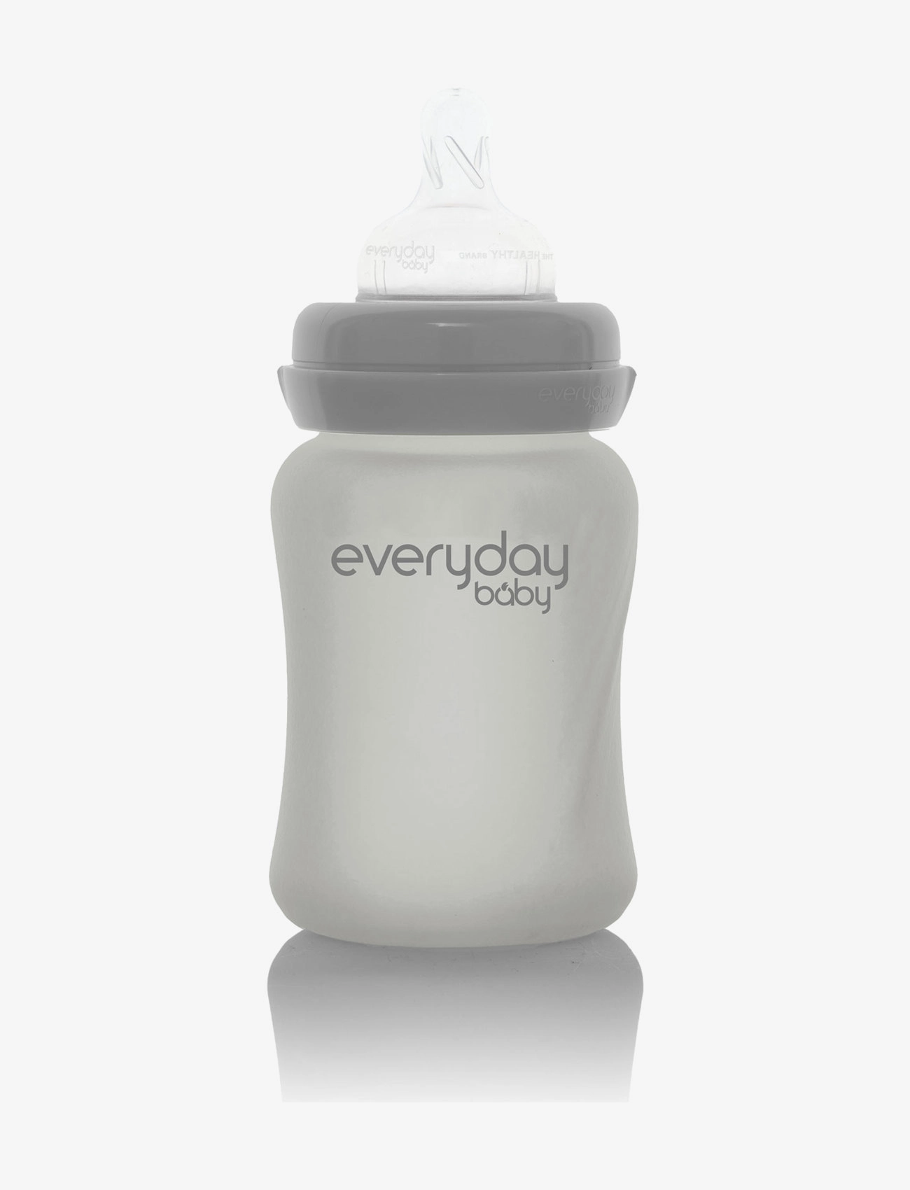 Everyday Baby Glass Baby Bottle Healthy + Quiet Grey 150ml - 4 for 3 - QUIET GREY / grey