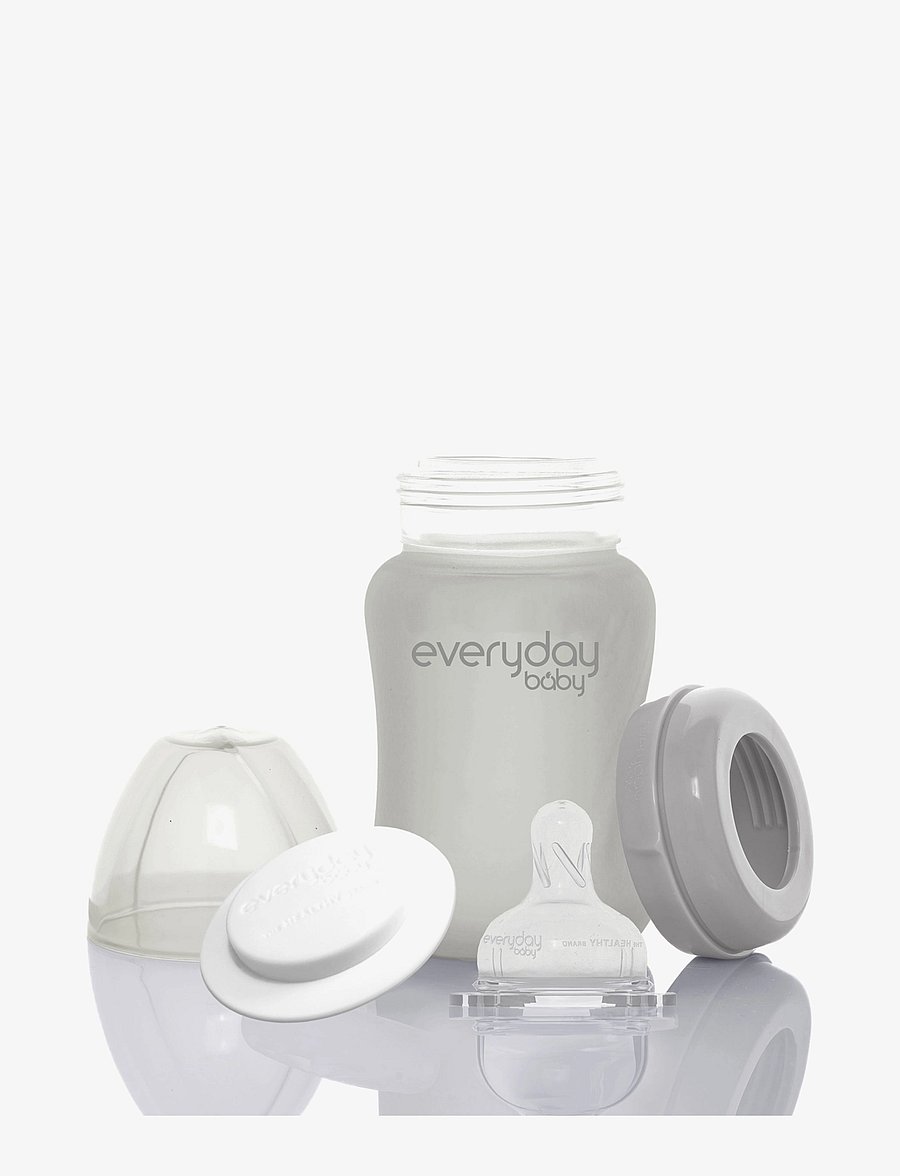 Everyday Baby - Glass Baby Bottle Healthy + Quiet Grey 150ml - babyflaschen - quiet grey - 2