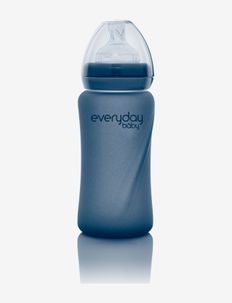 Glass Baby Bottle Heat Sensing Healthy + Blueberry 150ml, Everyday Baby