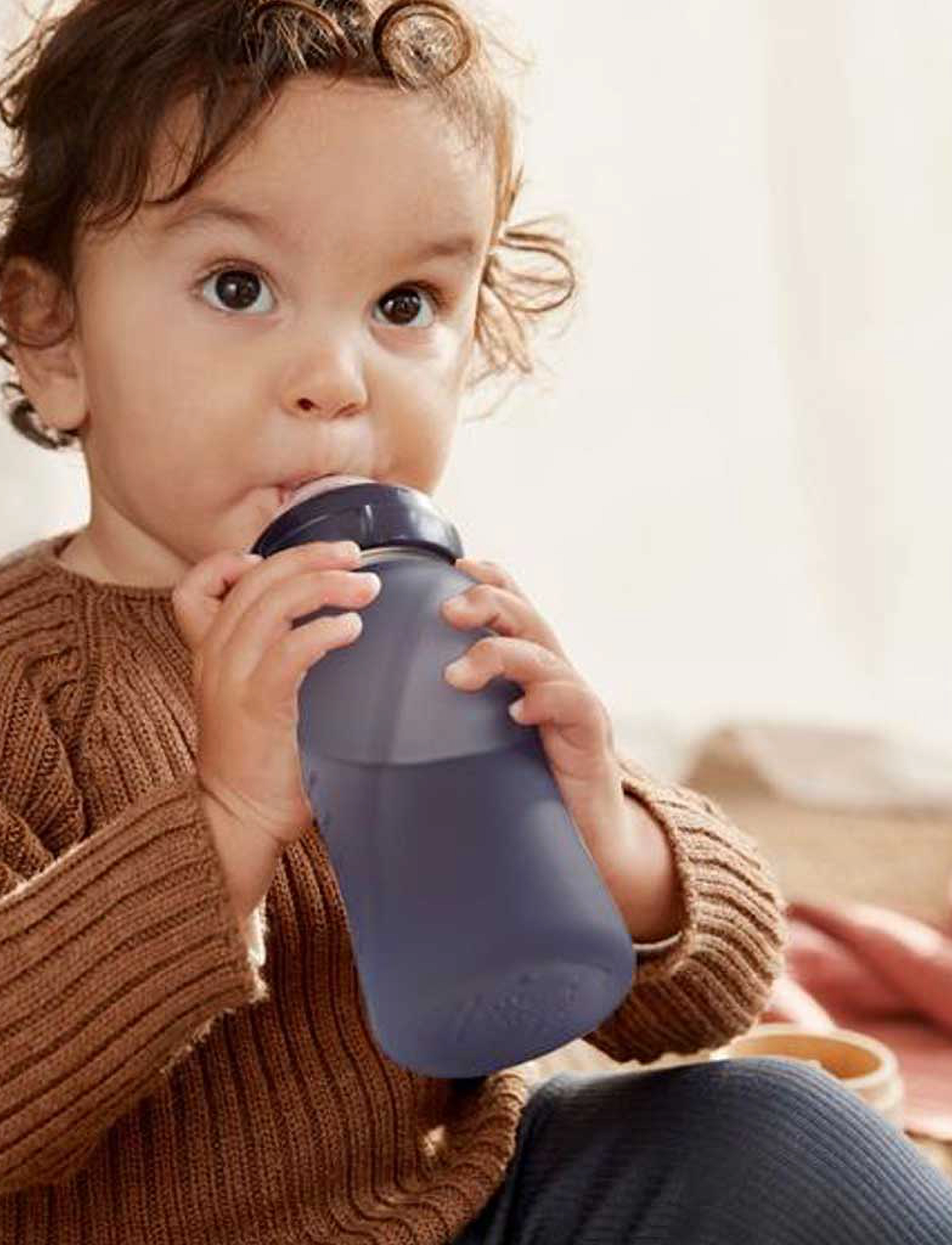 Everyday Baby Glass Bottle Heat Sensing Healthy + Blueberry 240Ml, 240 ml, Bottles & Accessories, Blau - Bottles, Kinder