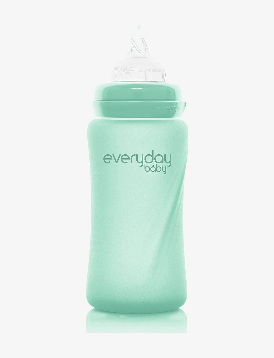 Everyday Baby - Glass Baby Bottle Healthy + Mint Green 240ml - babyflaschen - mint green - 1