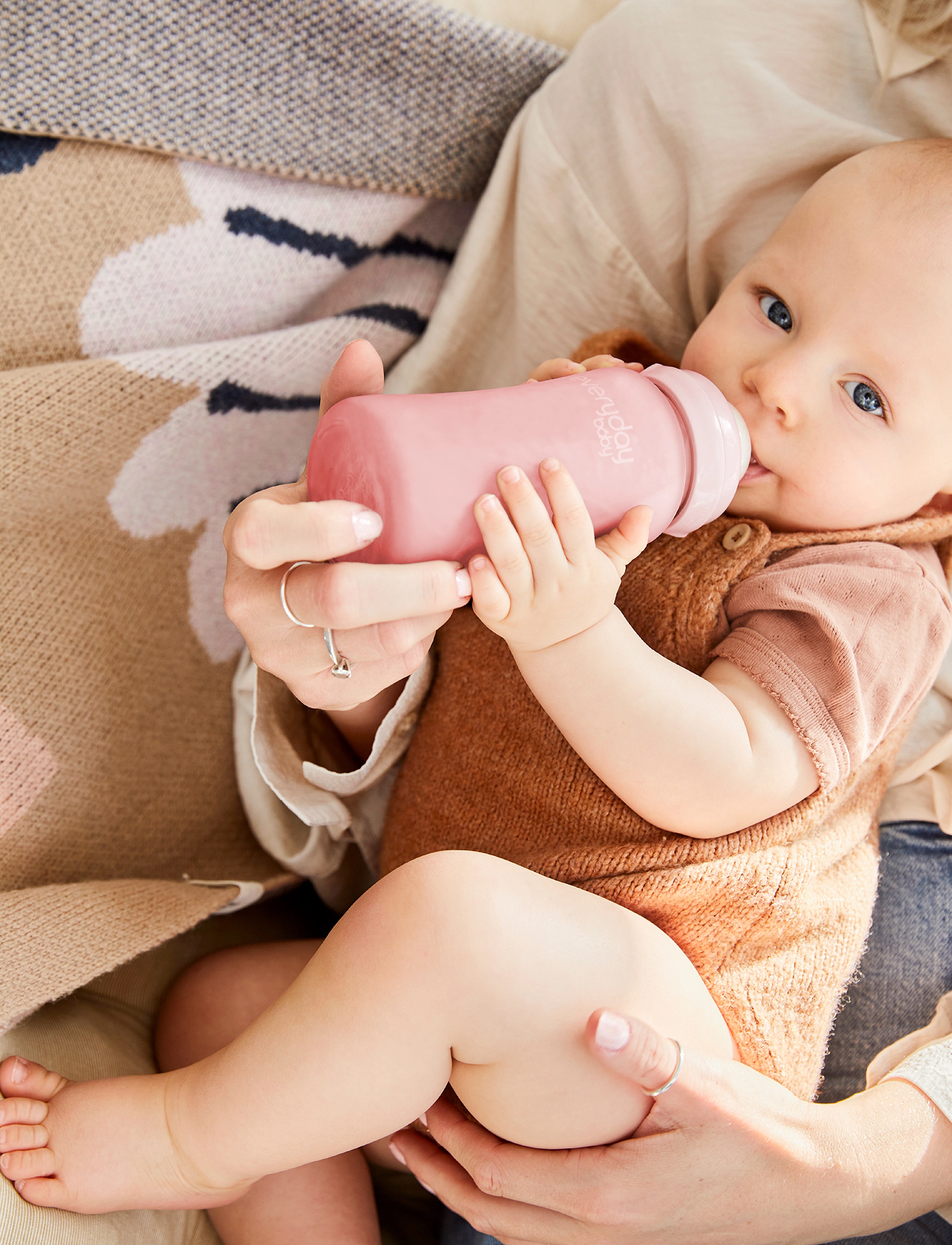 Everyday Baby Glass Bottle Healthy + Rose Pink 240Ml, 240 ml, Bottles & Accessories, Rosa - Bottles, Kinder
