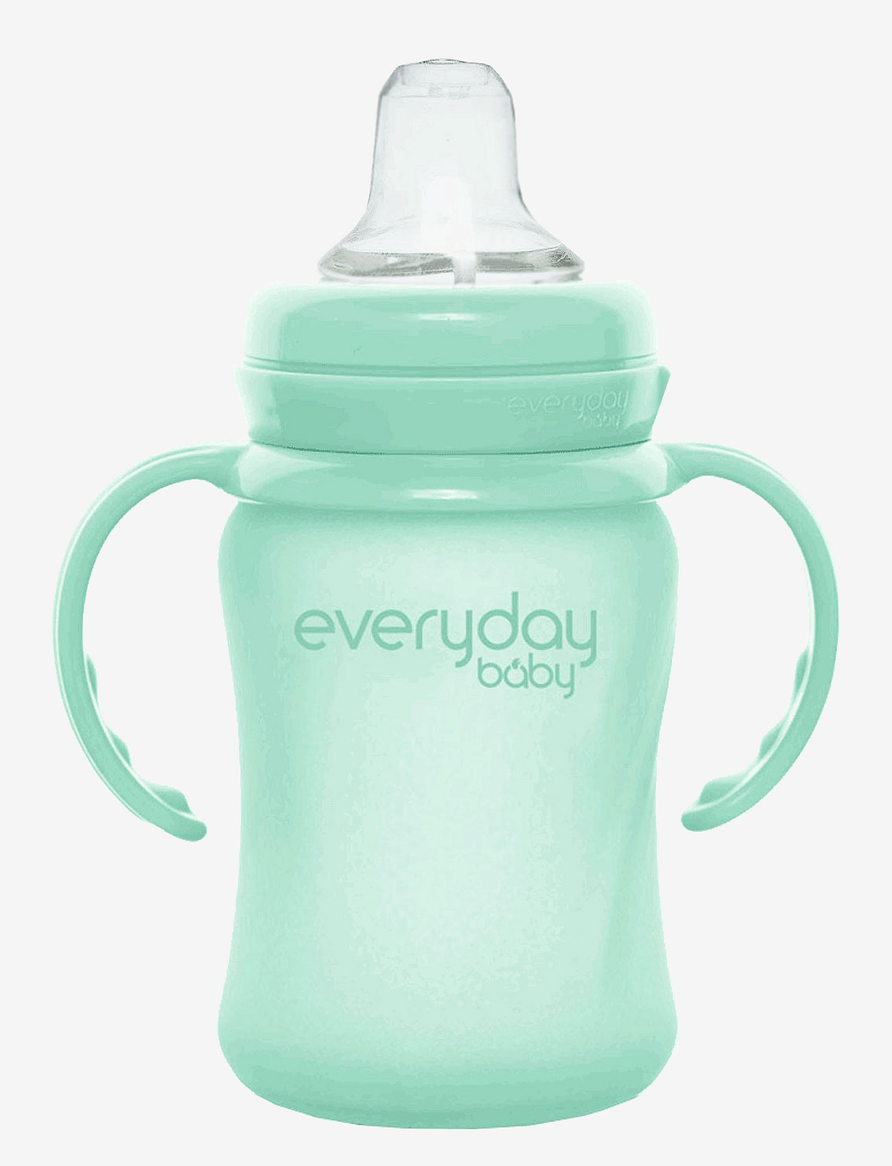 Everyday Baby - Glass Sippy Cup Healthy + Mint Green - beebipudelid - mint green - 1