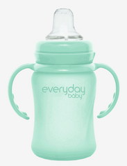 Everyday Baby - Glass Sippy Cup Healthy + Mint Green - babyflaschen - mint green - 0