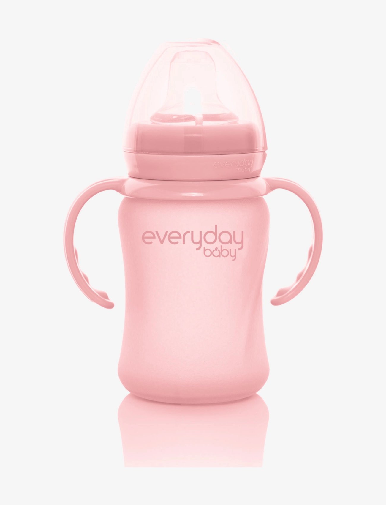 EVERYDAY BABY Glass Sippy Cup Healthy + Rose Pink Pink - 150 Ml - Kinder