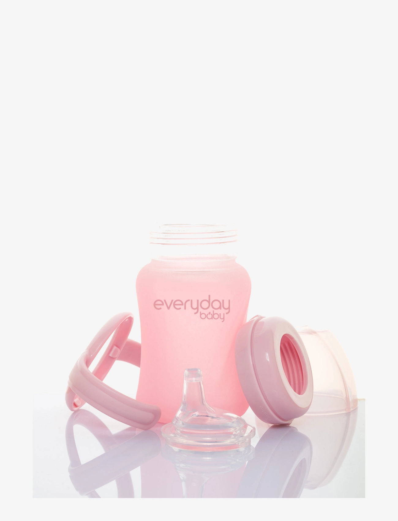 Everyday Baby - Glass Sippy Cup Healthy + Rose Pink - tuttipullot - rose pink - 2