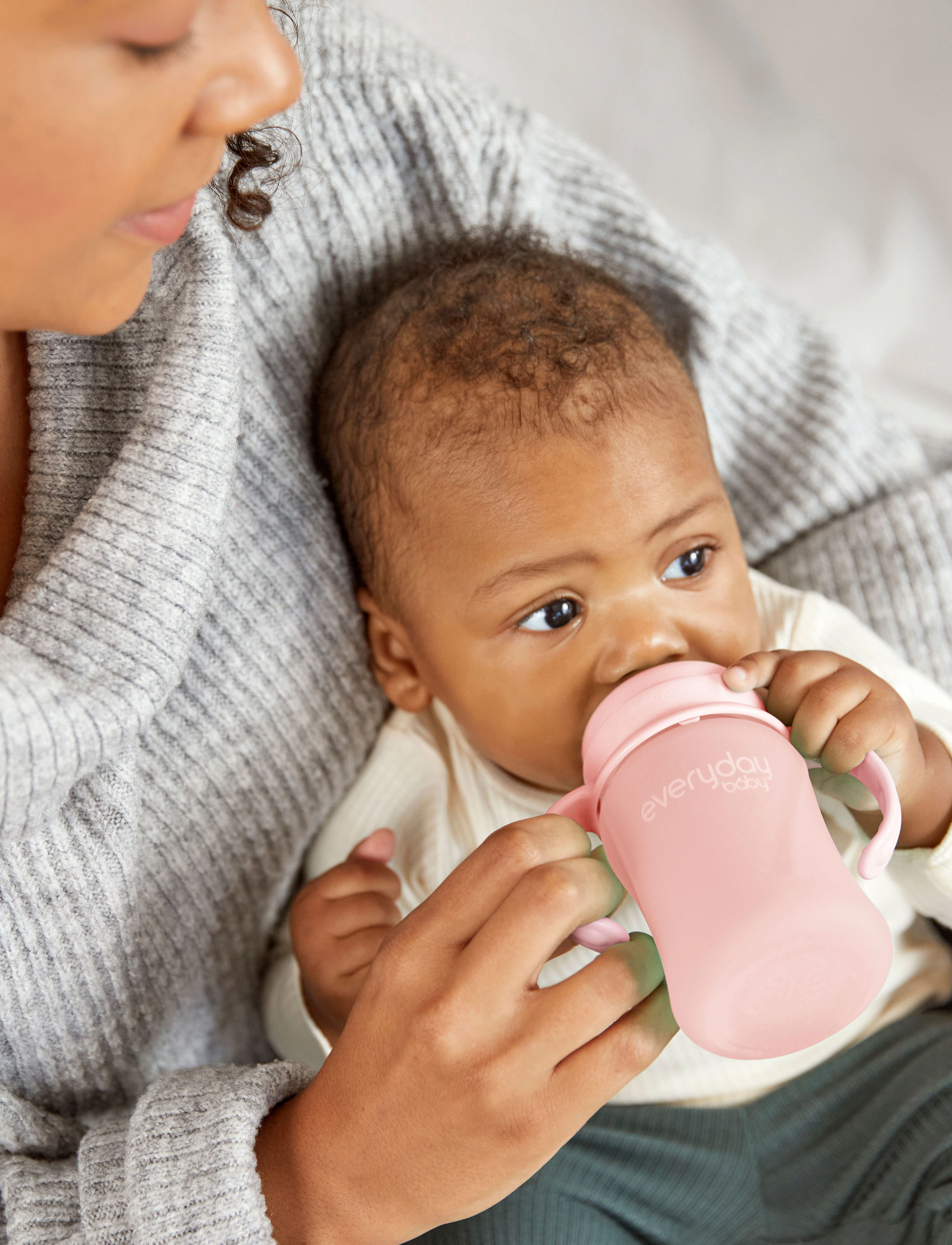 Everyday Baby - Glass Sippy Cup Healthy + Rose Pink - tuttipullot - rose pink - 4