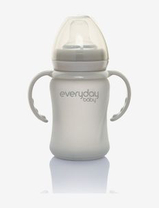 Glass Sippy Cup Healthy + Quiet Grey, Everyday Baby
