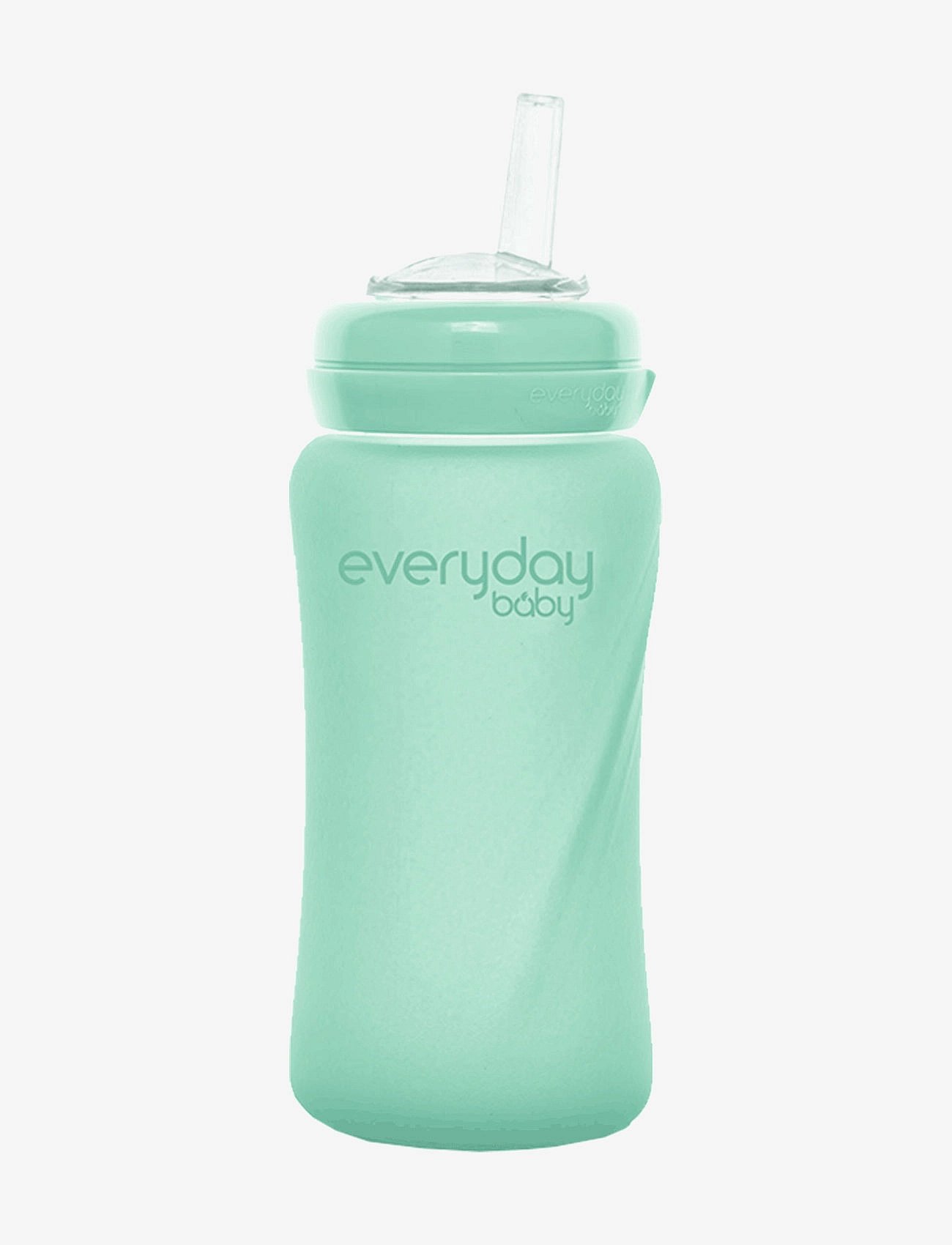 Everyday Baby Glass Straw Bottle Healthy + Mint Green - Green - 240 ml