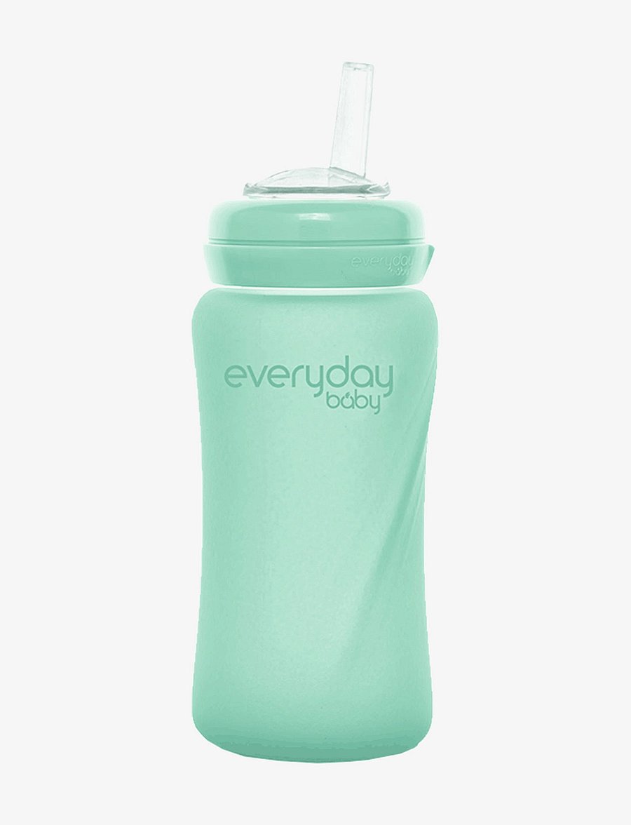 Everyday Baby - Glass Straw Bottle Healthy + Mint Green - schnabeltassen - mint green - 1