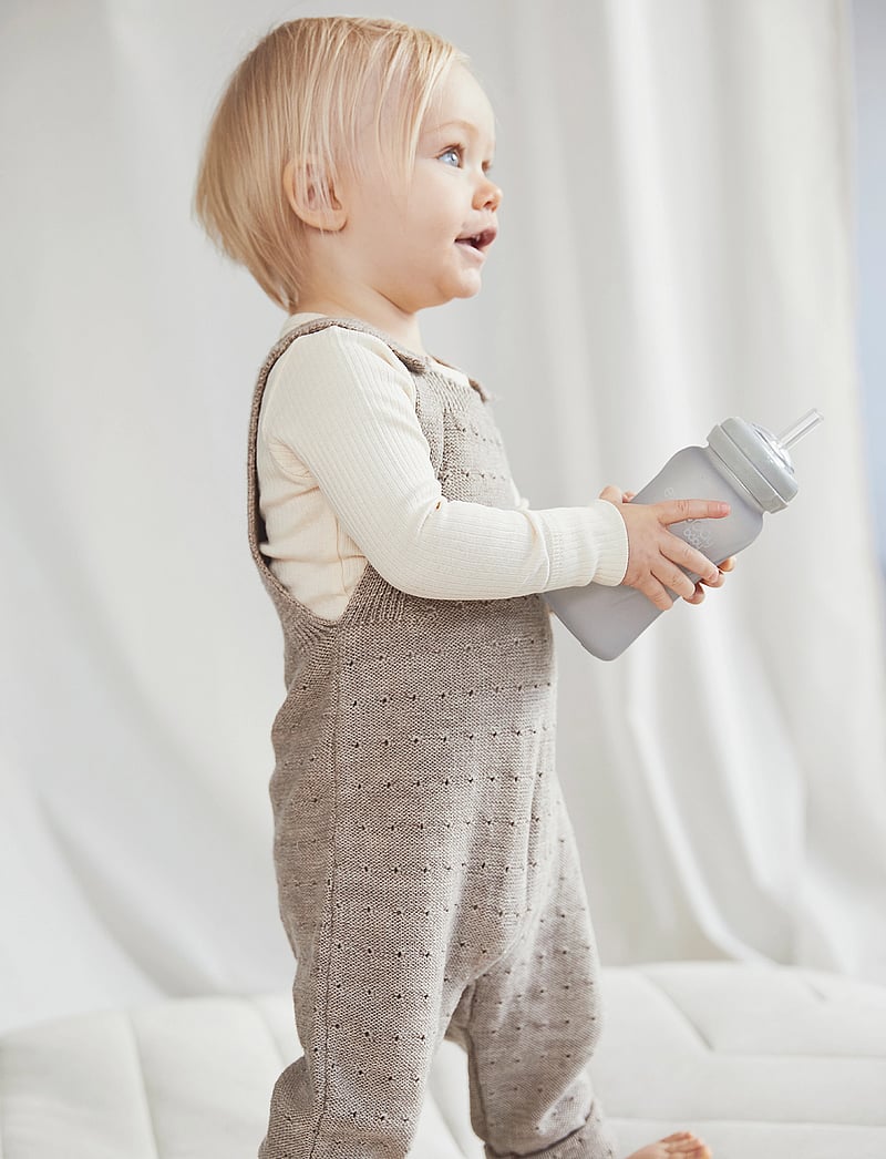 Everyday Baby - Glass Straw Bottle Healthy + Quiet Grey - quiet grey - 5