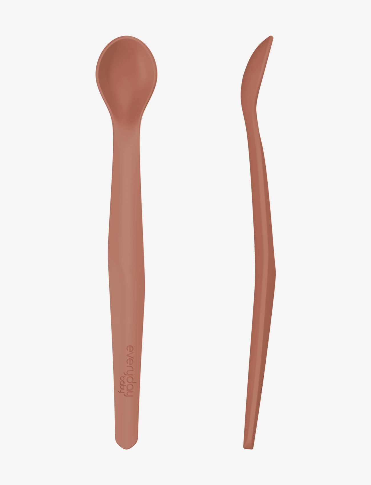 EVERYDAY BABY Silicone Baby Spoon Nature Rot Braun - One Size - Kinder