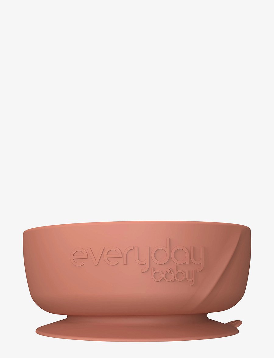 Everyday Baby - Silicone Suction Bowl Nature Red - Õhtusöögikomplektid - nature red - 2